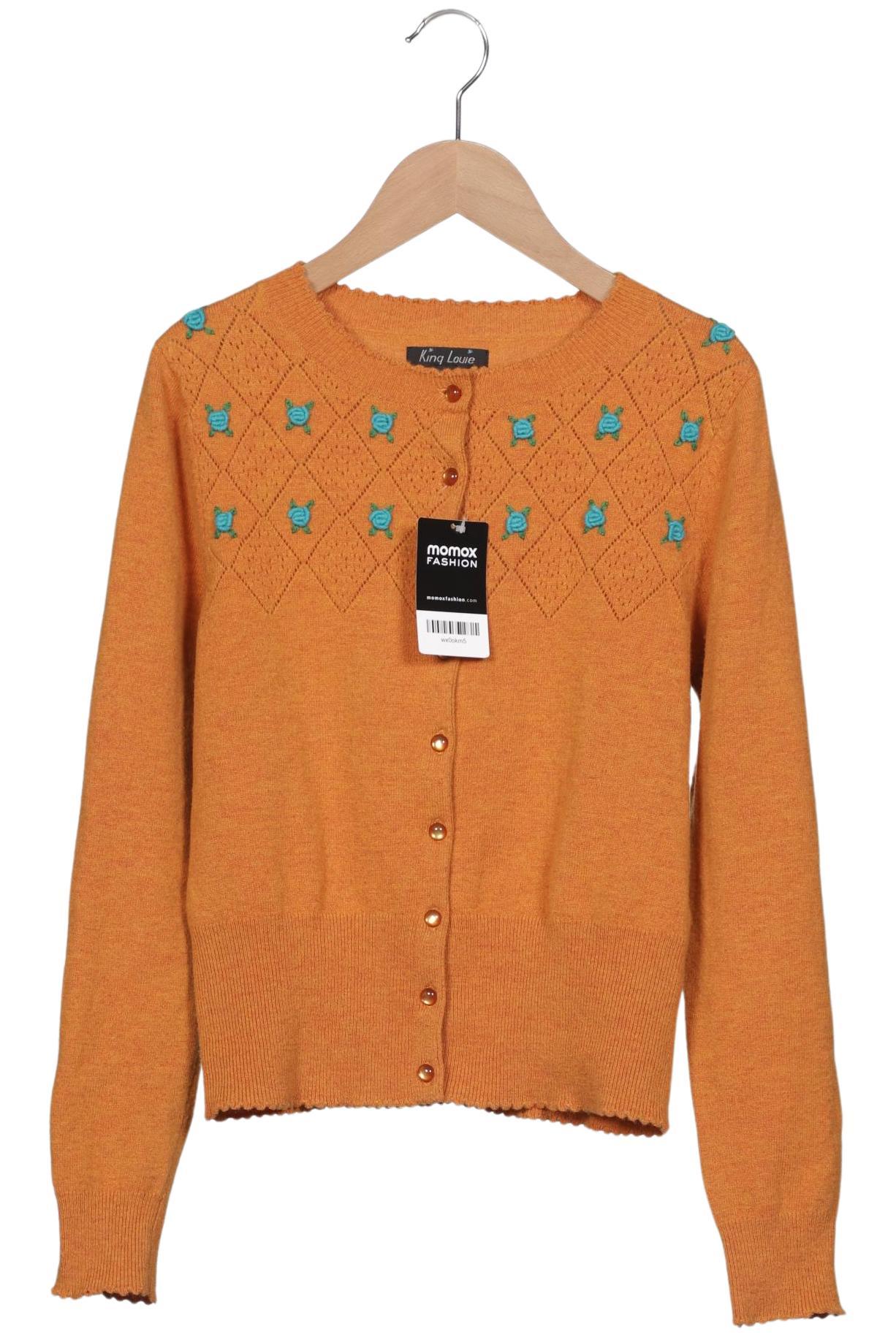 

King Louie Damen Strickjacke, orange, Gr. 38