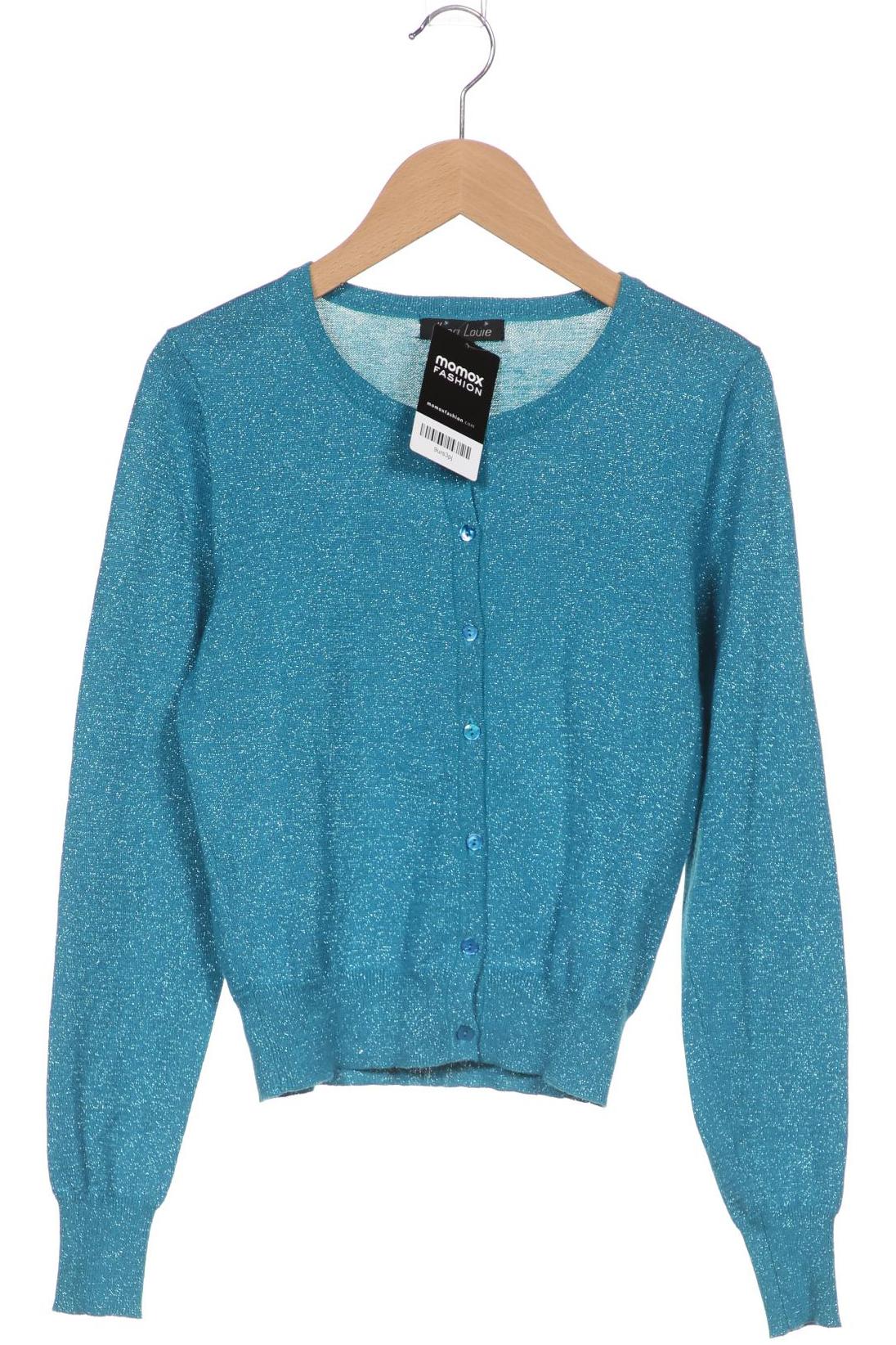 

King Louie Damen Strickjacke, blau, Gr. 36