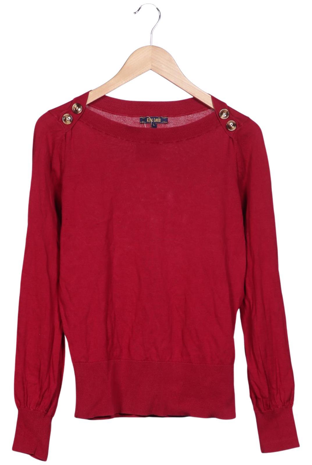 

King Louie Damen Pullover, rot, Gr. 42