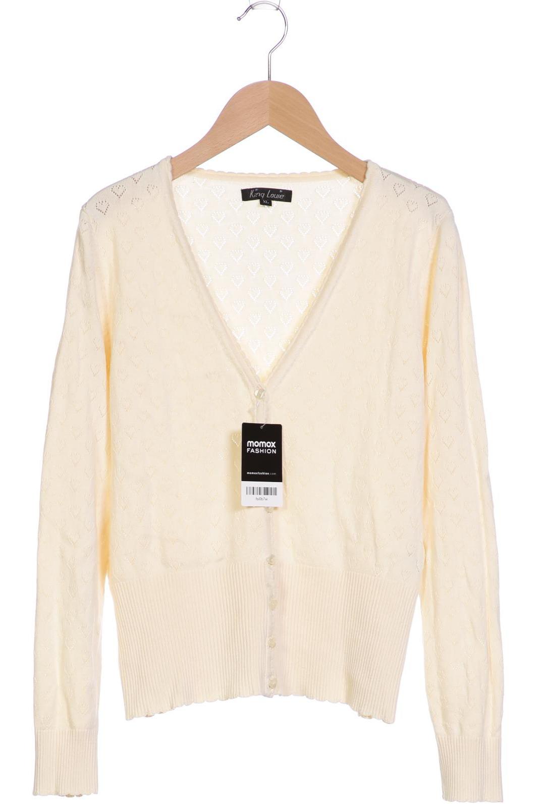 

King Louie Damen Strickjacke, cremeweiß, Gr. 44