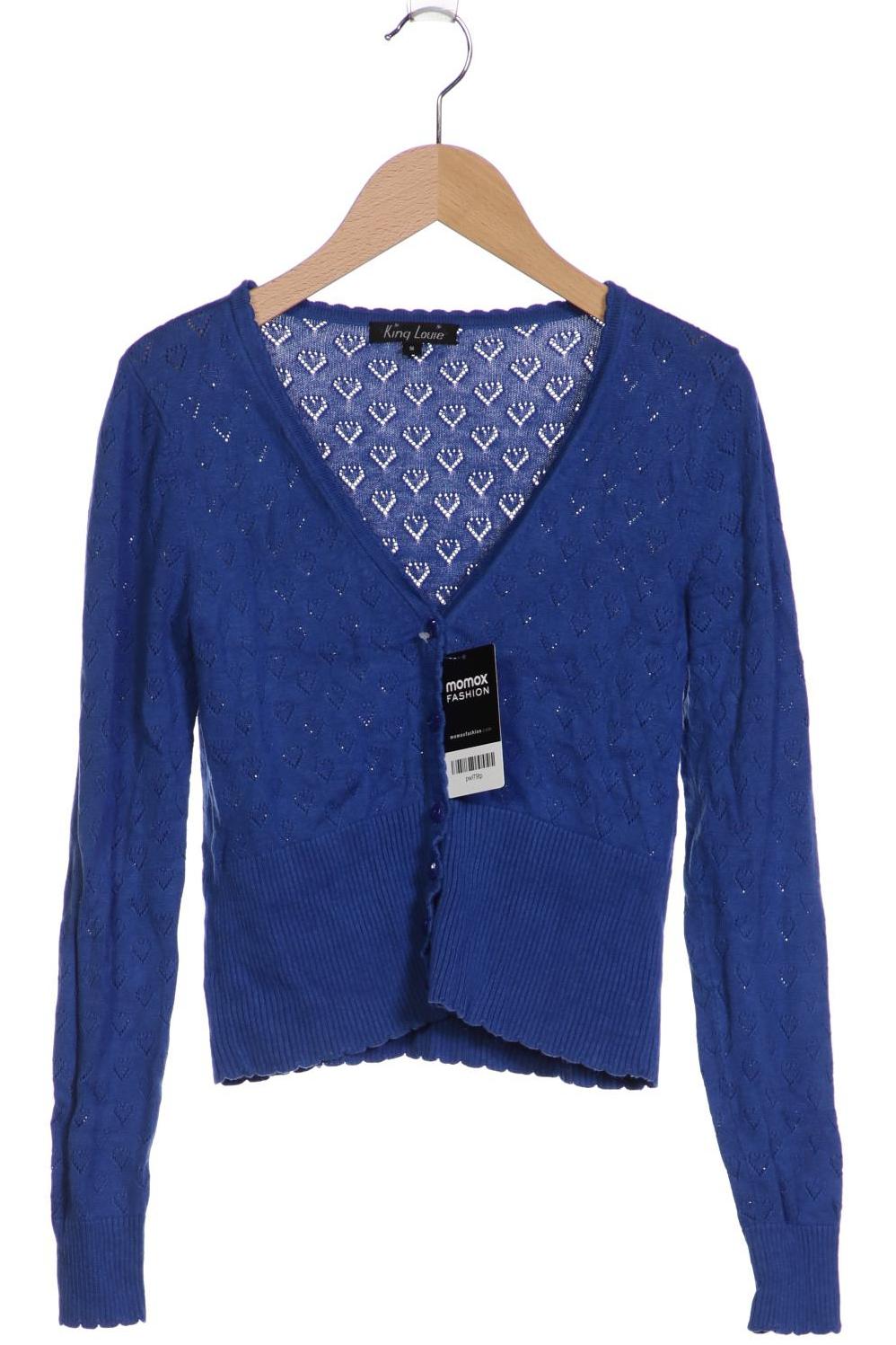 

King Louie Damen Strickjacke, blau, Gr. 36