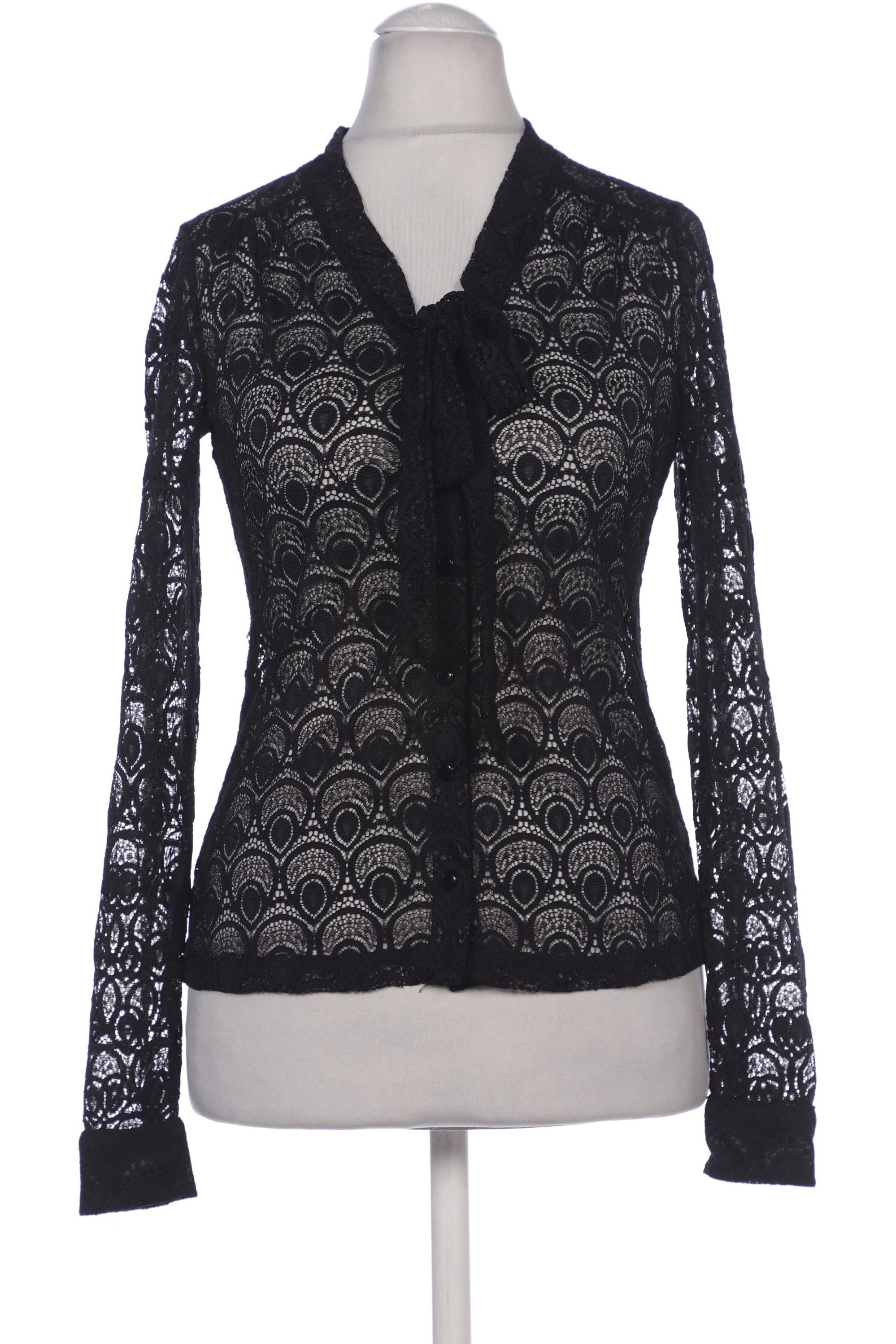 

King Louie Damen Bluse, schwarz, Gr. 36