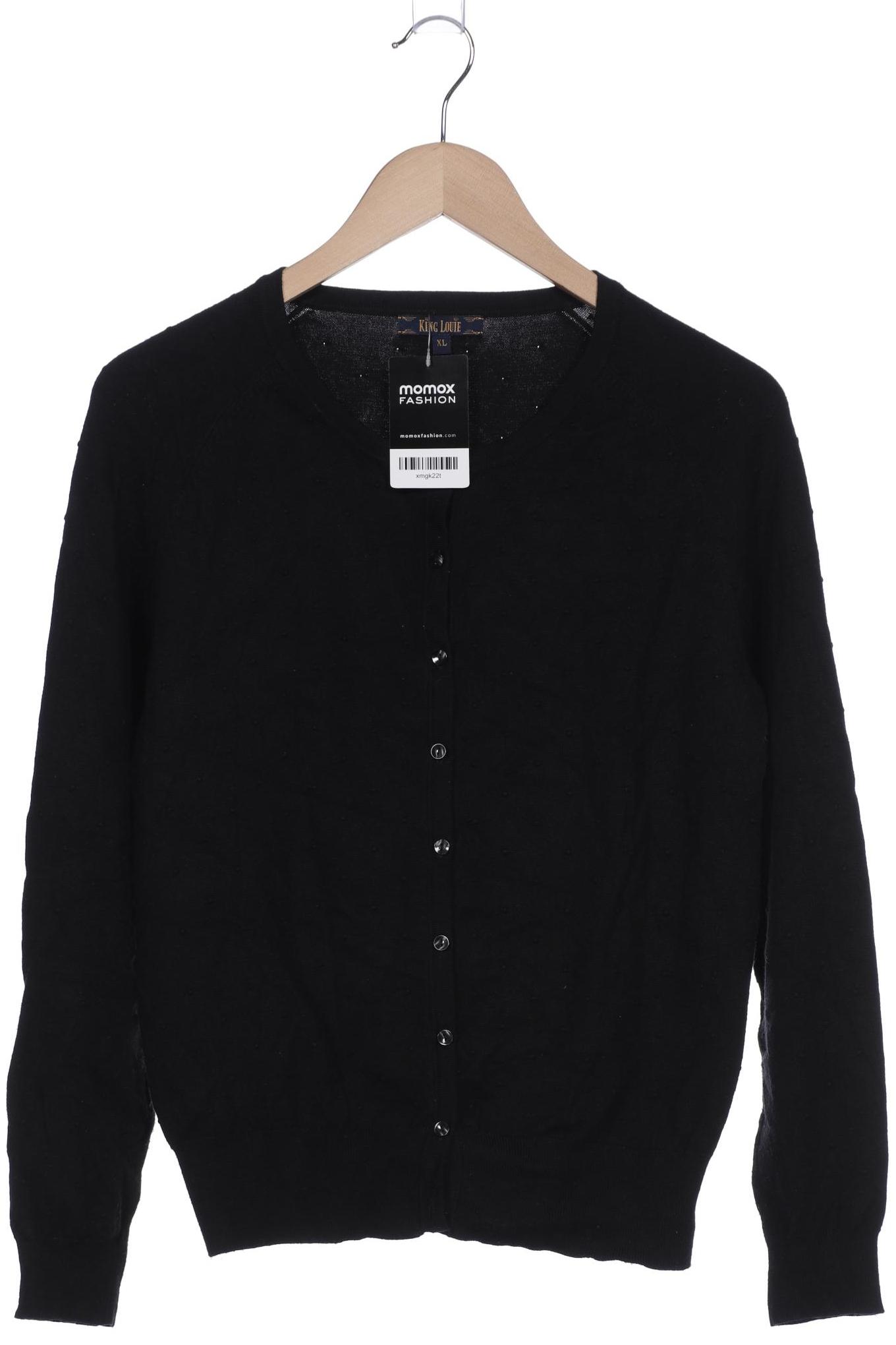 

King Louie Damen Strickjacke, schwarz, Gr. 44