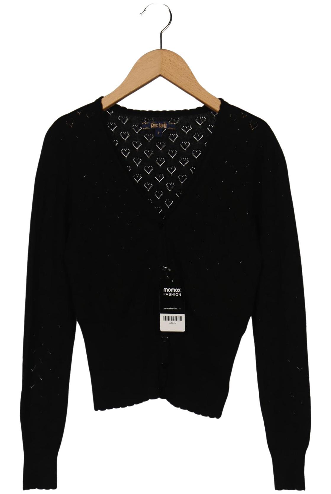 

King Louie Damen Strickjacke, schwarz, Gr. 36
