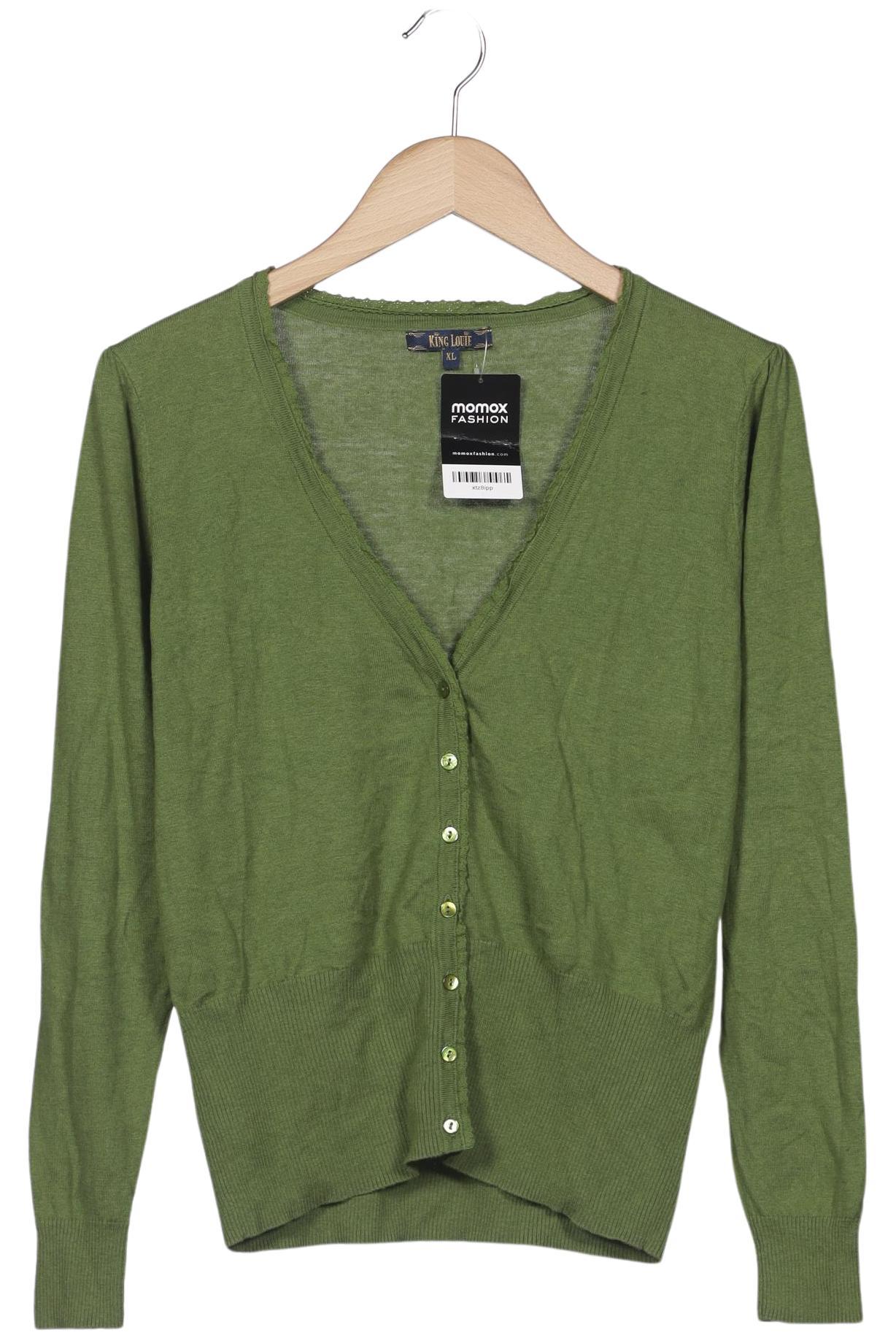 

King Louie Damen Strickjacke, grün, Gr. 44