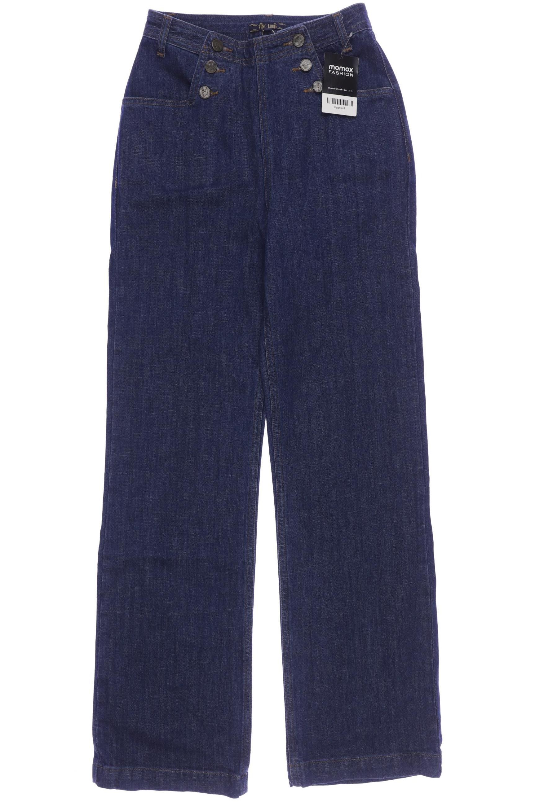 

King Louie Damen Jeans, marineblau, Gr. 34
