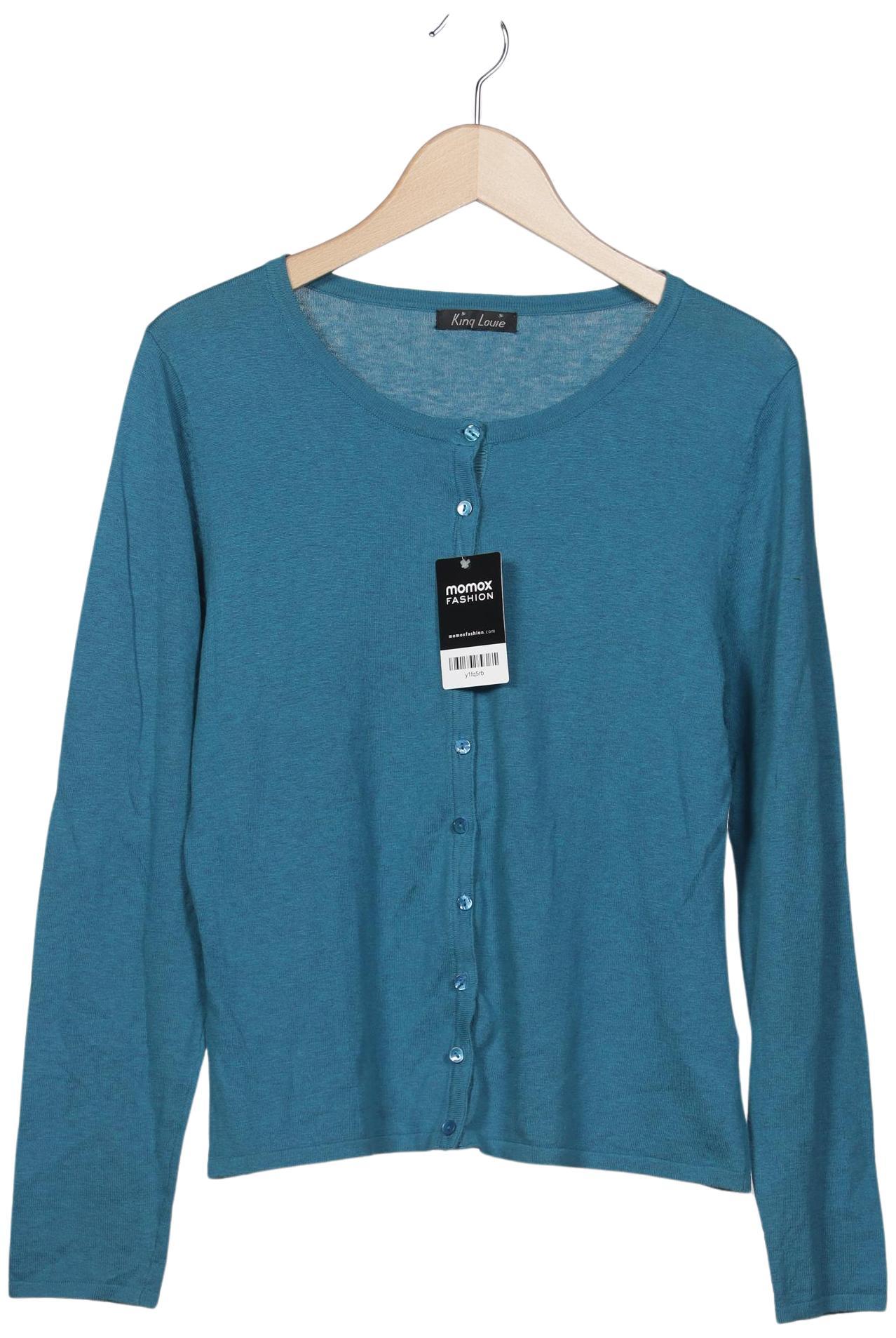 

King Louie Damen Strickjacke, türkis, Gr. 38