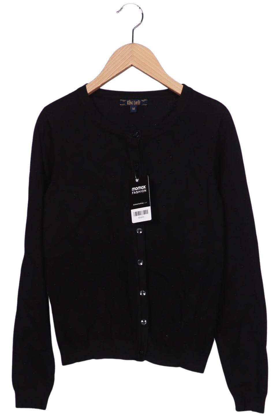 

King Louie Damen Strickjacke, schwarz, Gr. 38