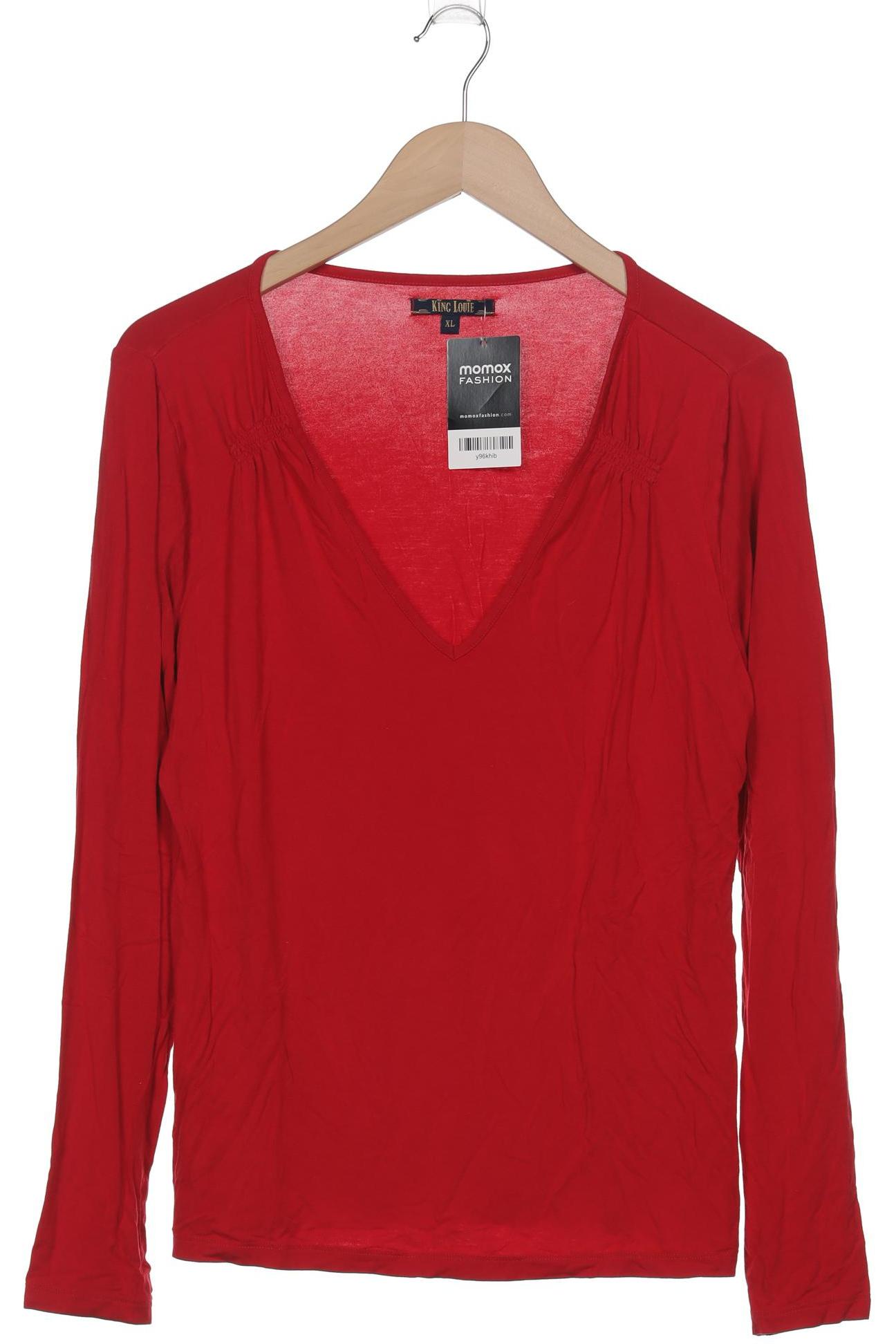 

King Louie Damen Langarmshirt, rot, Gr. 44
