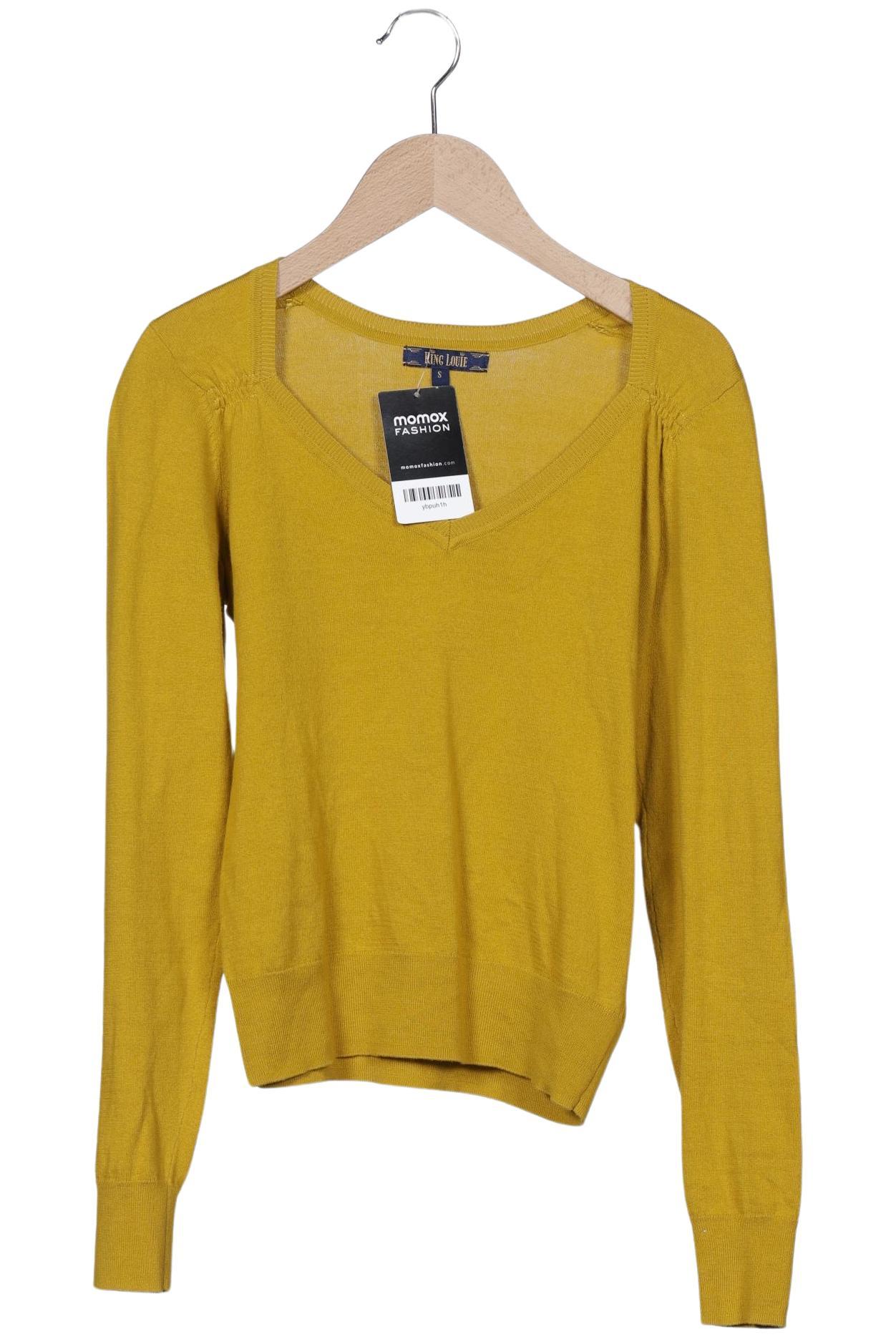 

King Louie Damen Pullover, gelb, Gr. 36