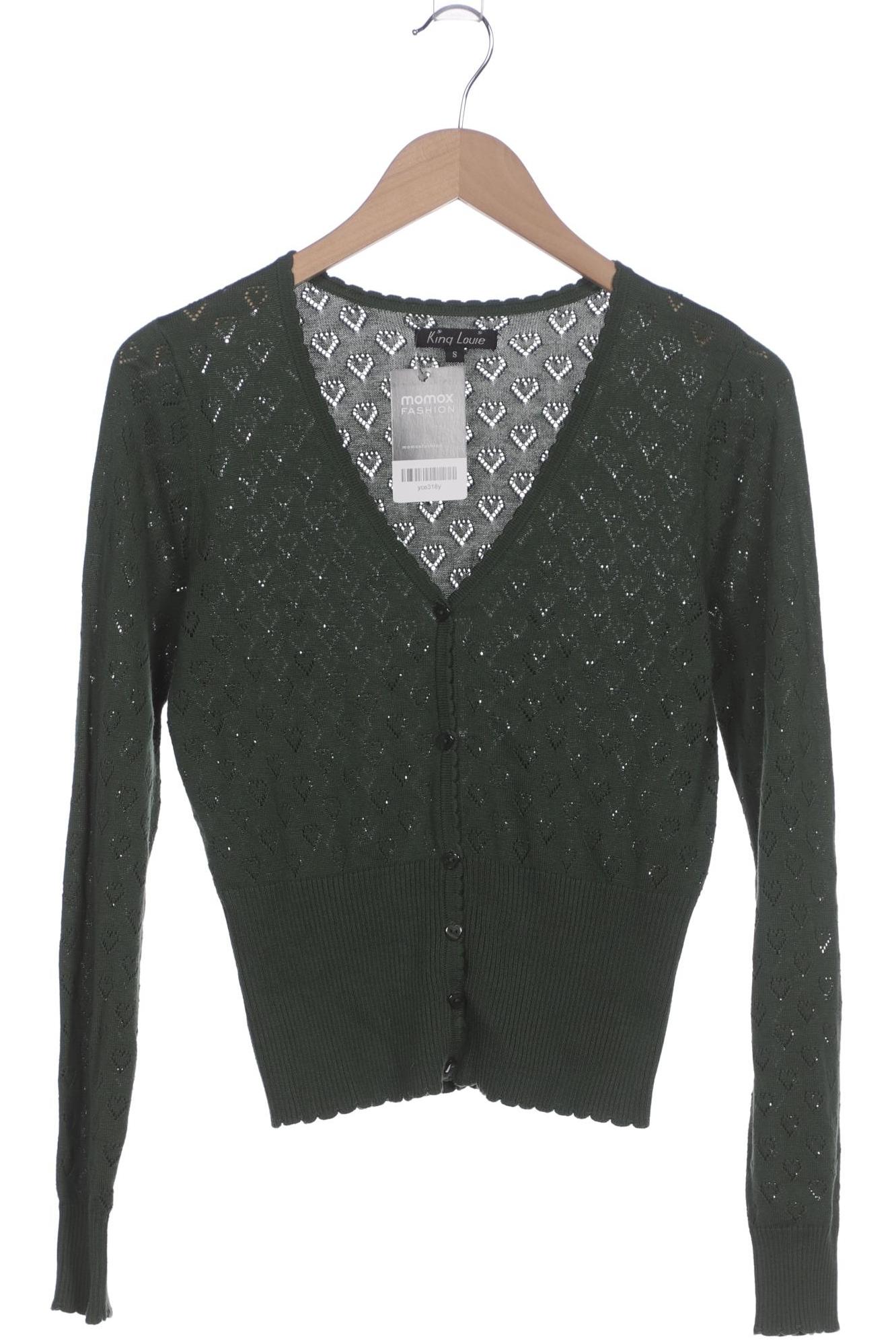 

King Louie Damen Strickjacke, grün, Gr. 36