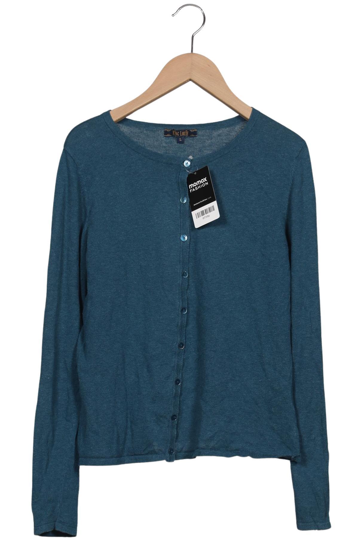 

King Louie Damen Strickjacke, türkis, Gr. 42