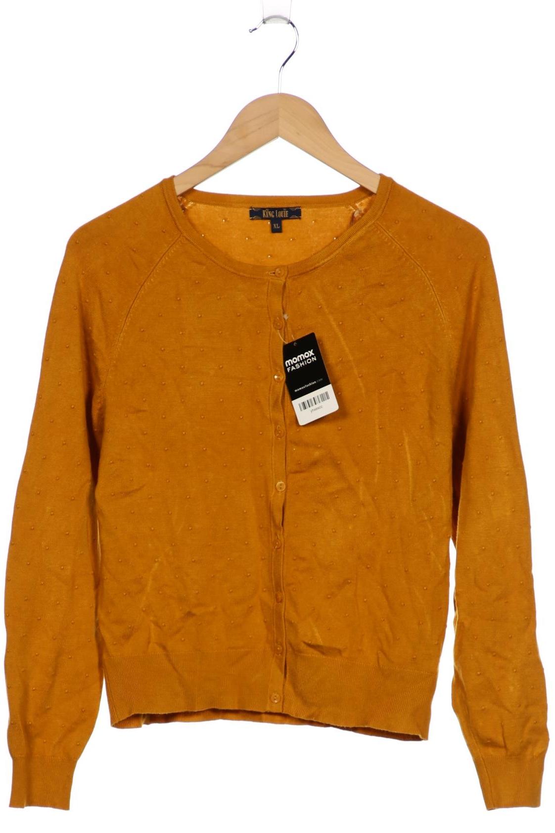 

King Louie Damen Strickjacke, orange, Gr. 44