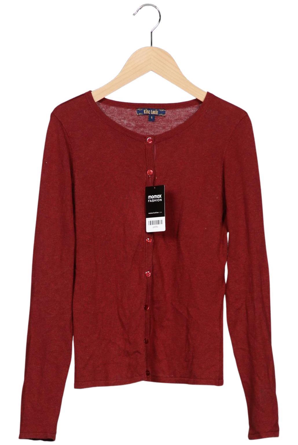 

King Louie Damen Strickjacke, rot, Gr. 36