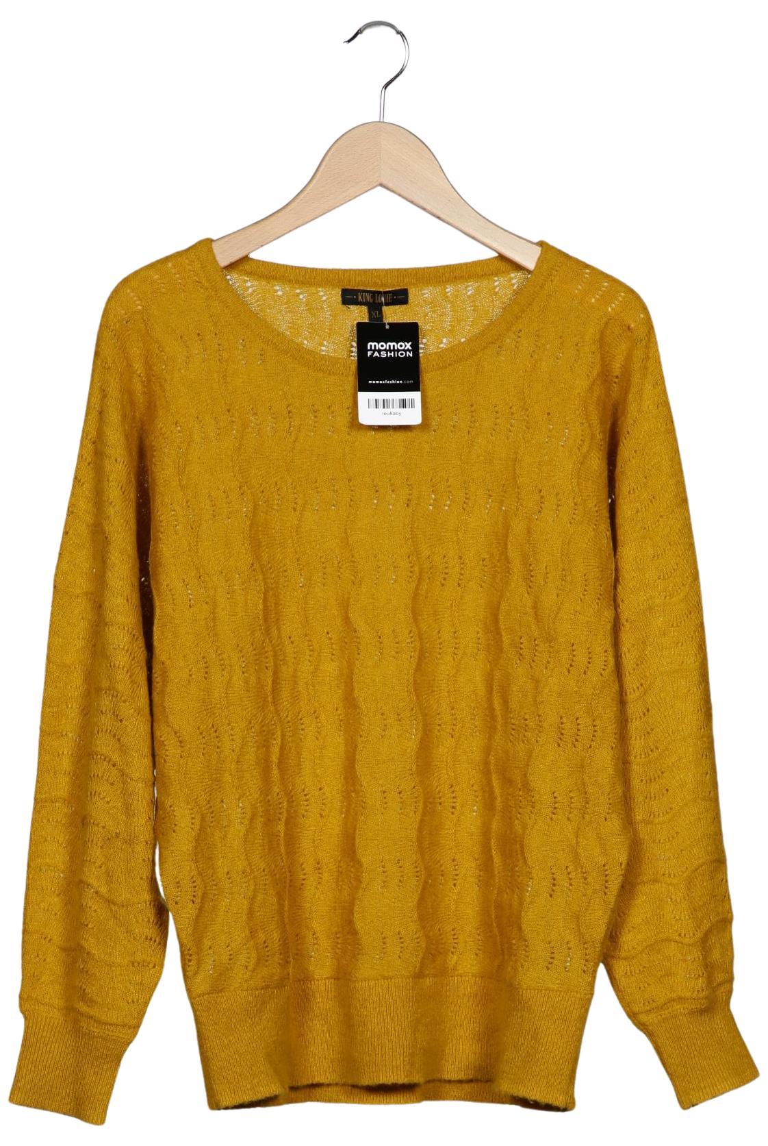 

King Louie Damen Pullover, gelb, Gr. 44