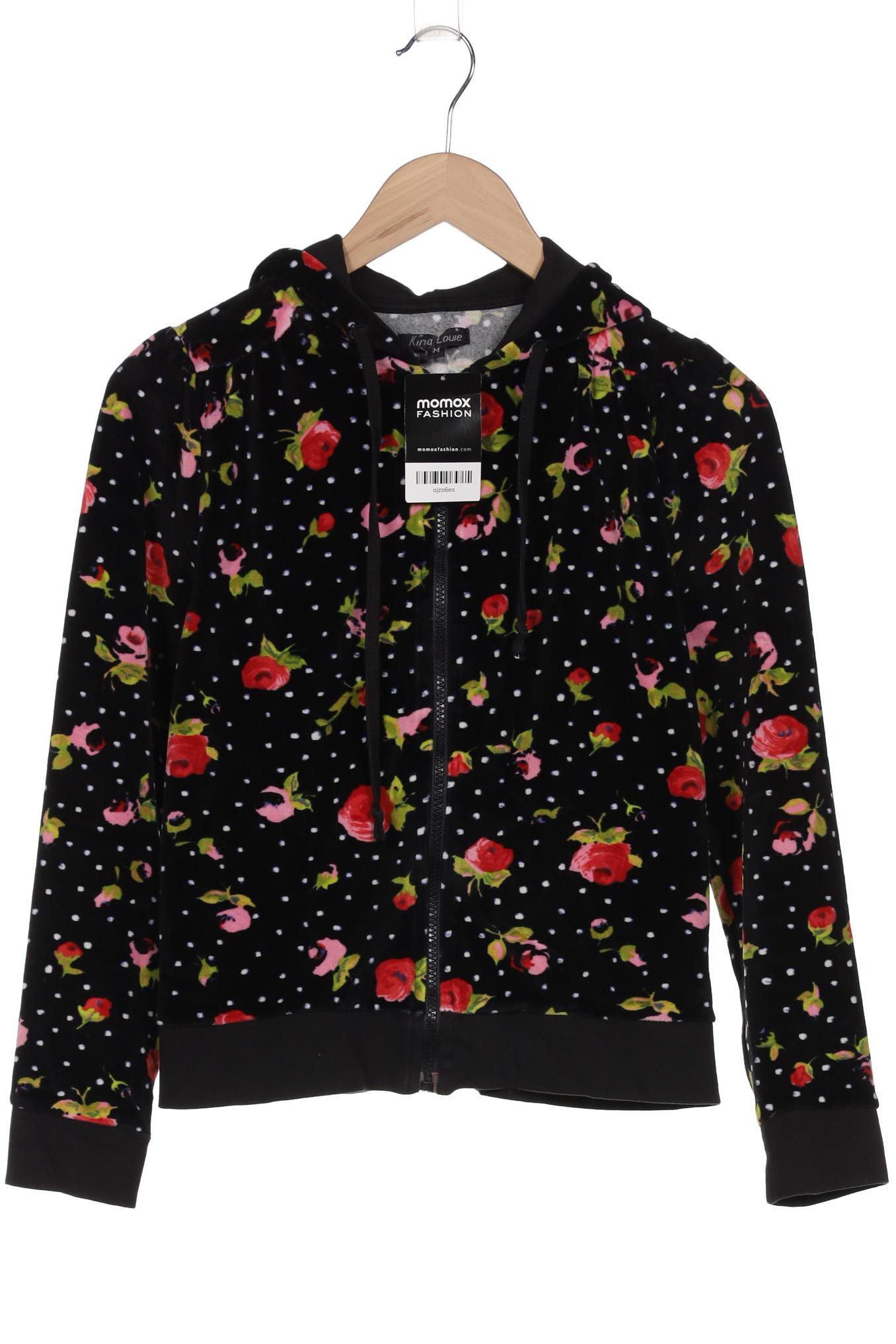 

King Louie Damen Kapuzenpullover, schwarz, Gr. 38