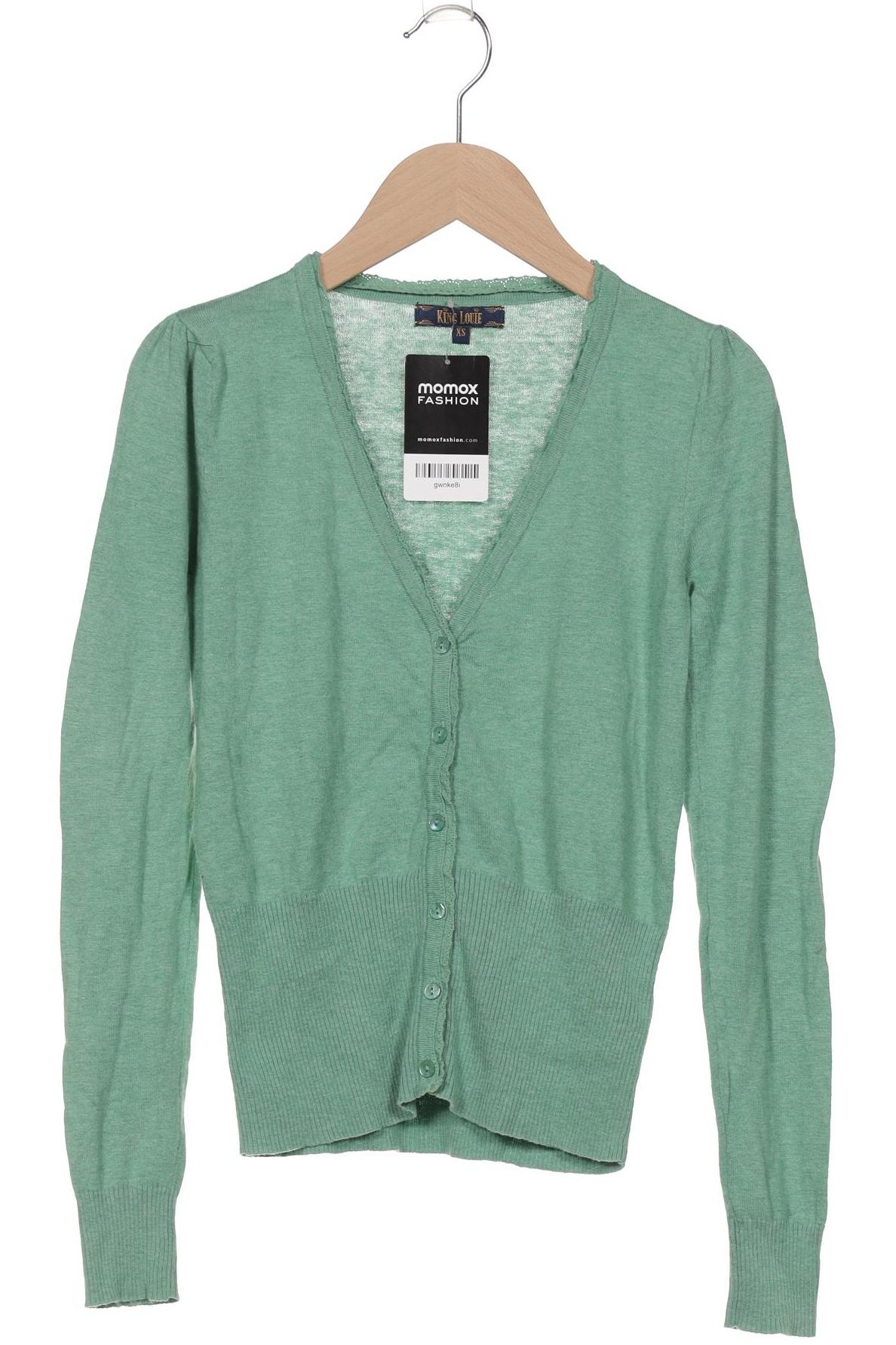 

King Louie Damen Strickjacke, grün, Gr. 34