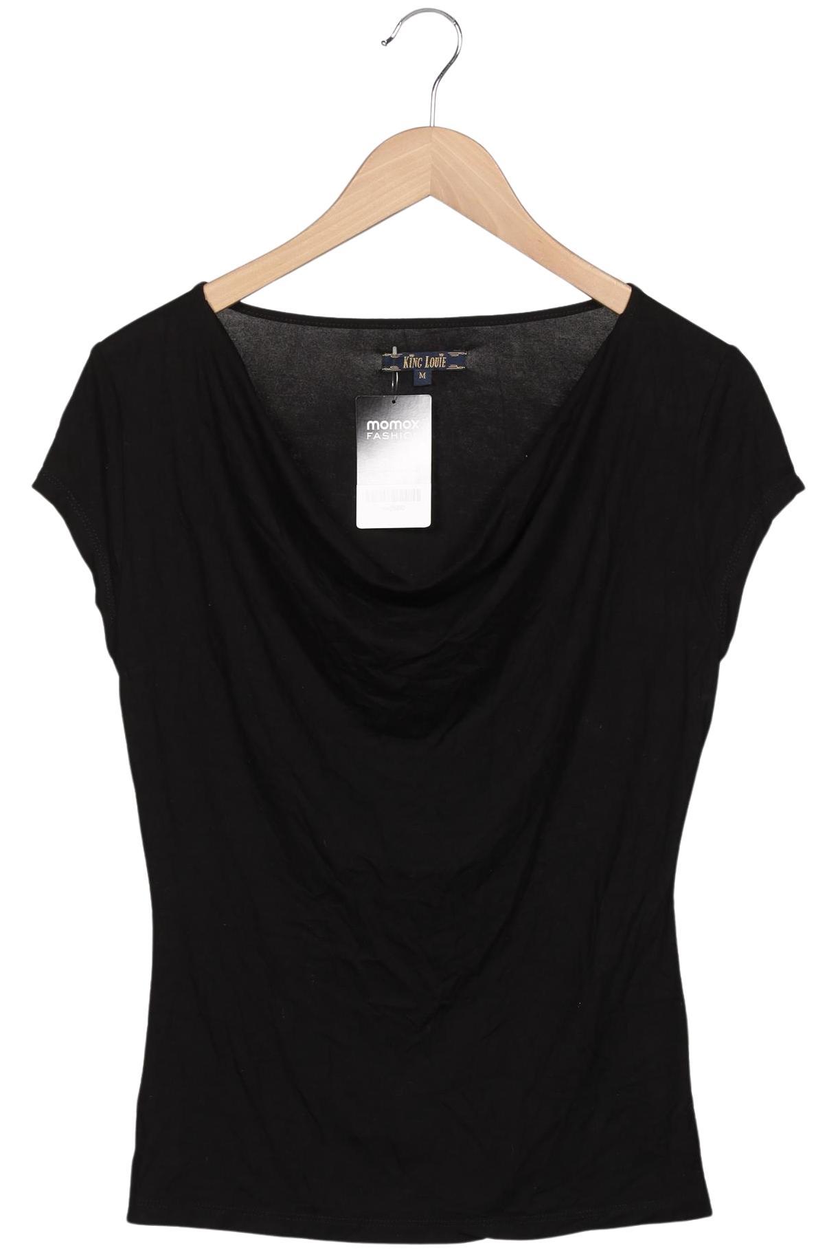 

King Louie Damen T-Shirt, schwarz, Gr. 38