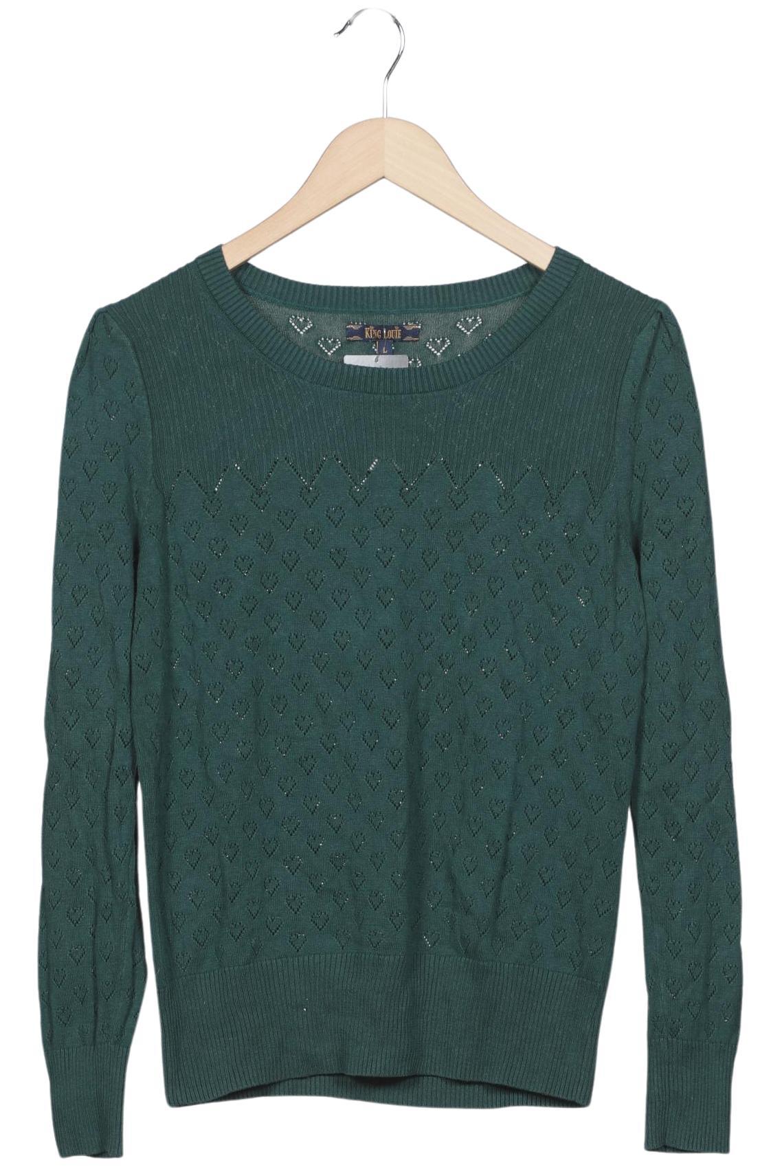 

King Louie Damen Pullover, grün, Gr. 42