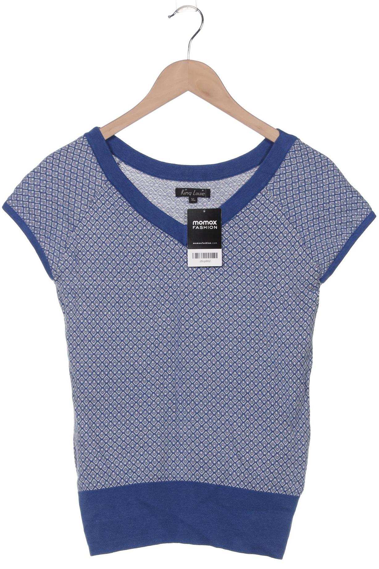 

King Louie Damen Pullover, blau, Gr. 44