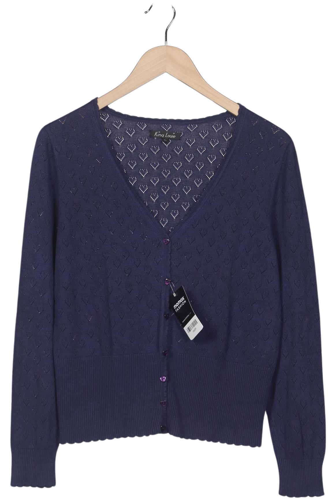 

King Louie Damen Strickjacke, marineblau, Gr. 44