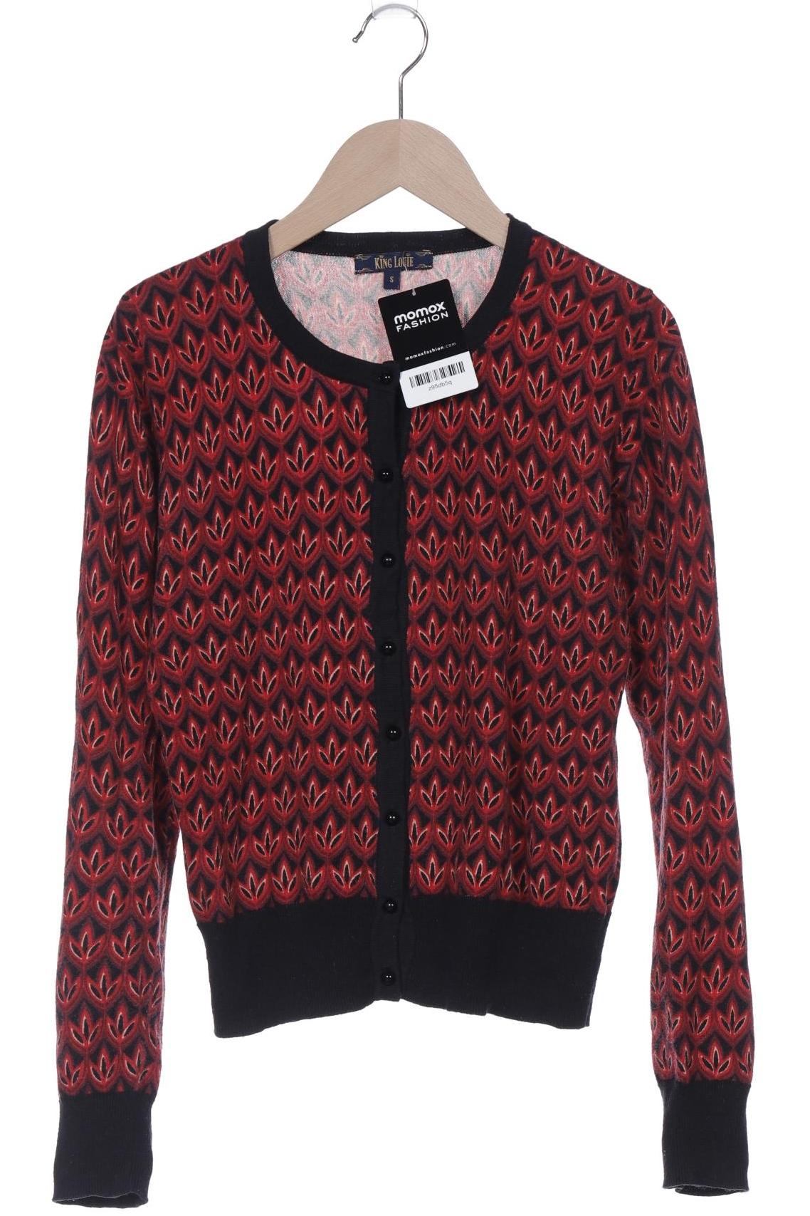 

King Louie Damen Strickjacke, rot, Gr. 36