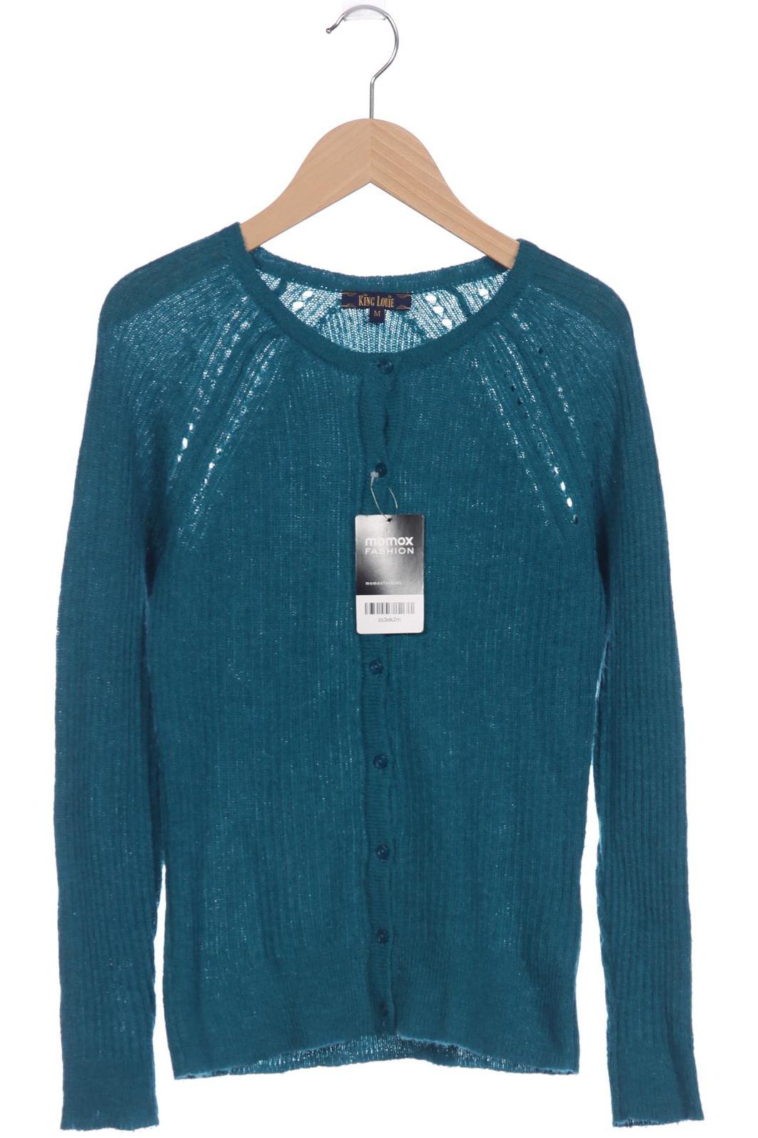 

King Louie Damen Strickjacke, türkis, Gr. 38