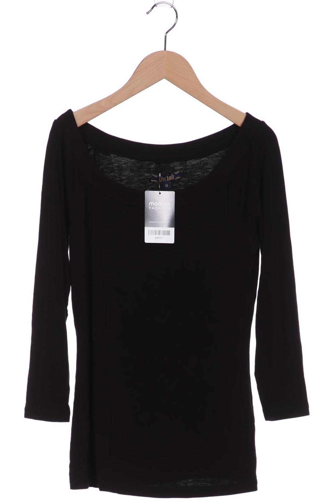

King Louie Damen Langarmshirt, schwarz, Gr. 38