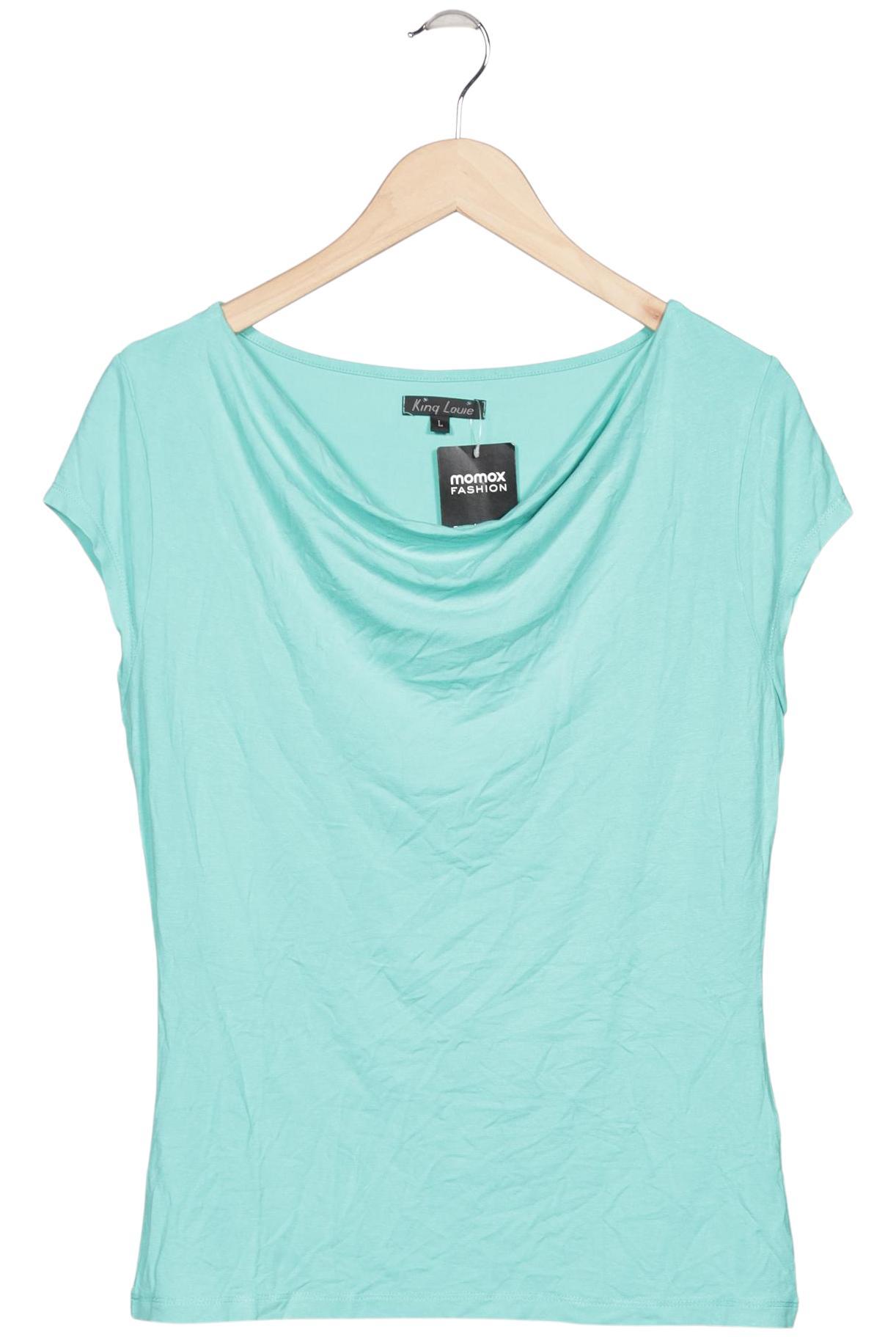 

King Louie Damen T-Shirt, türkis, Gr. 42