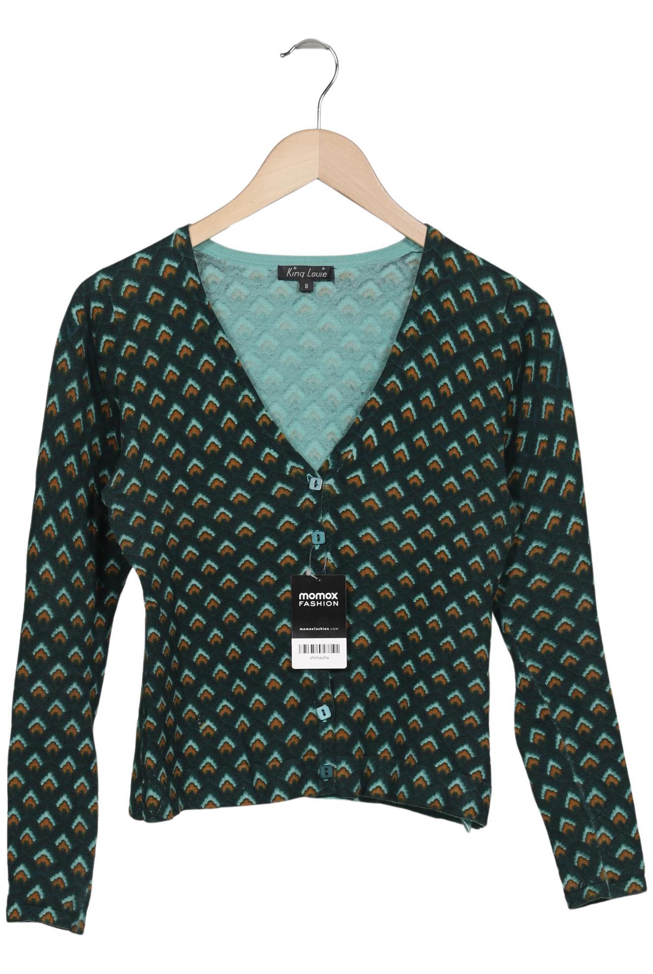 

King Louie Damen Strickjacke, grün, Gr. 36