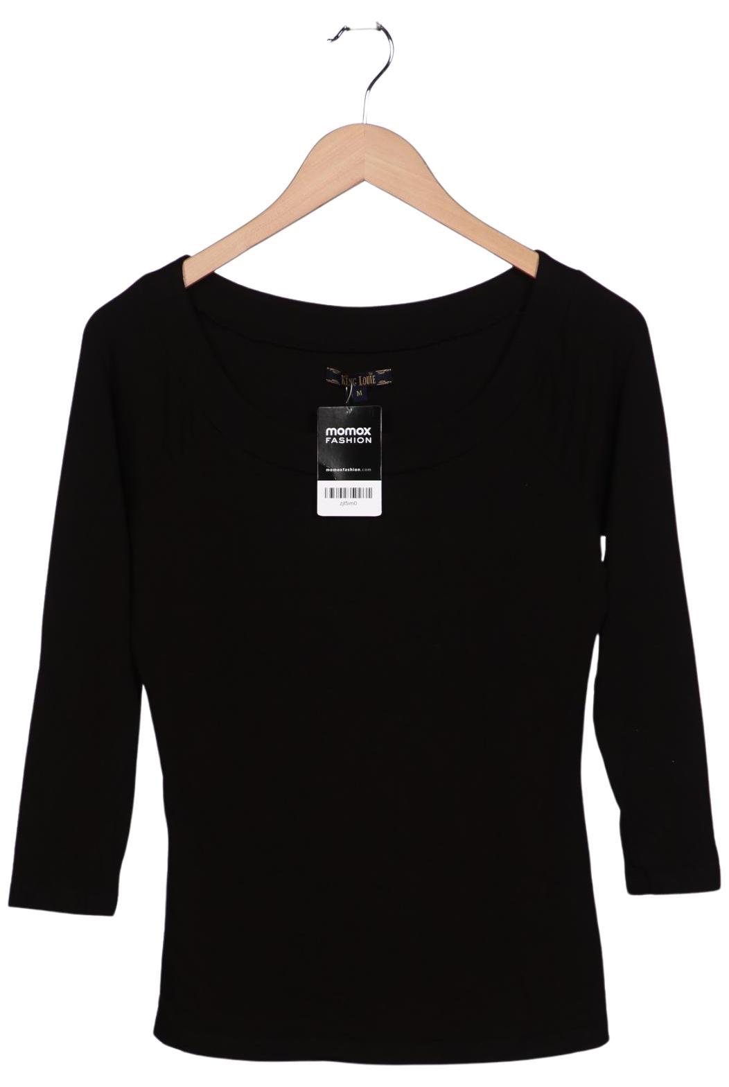 

King Louie Damen Langarmshirt, schwarz, Gr. 38