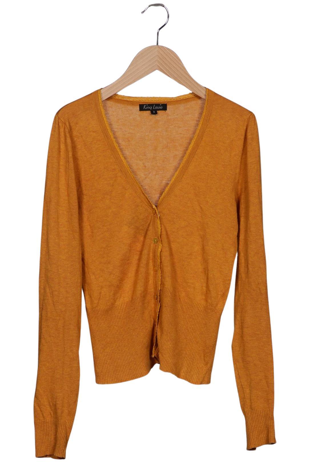 

King Louie Damen Strickjacke, orange, Gr. 36