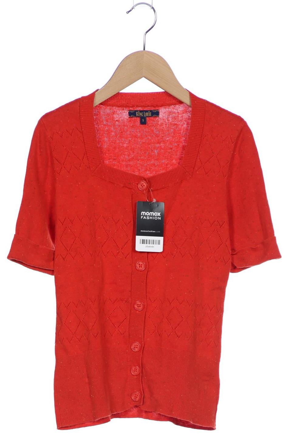 

King Louie Damen Strickjacke, orange, Gr. 36