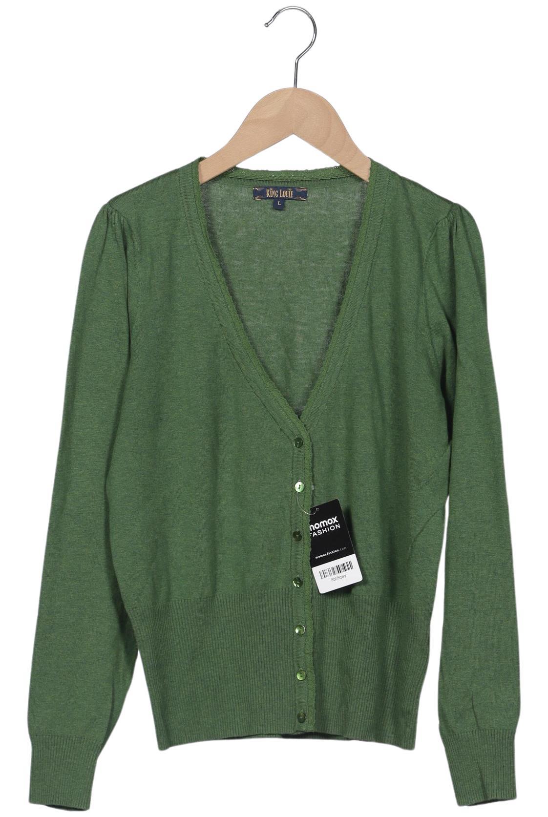 

King Louie Damen Strickjacke, grün, Gr. 42