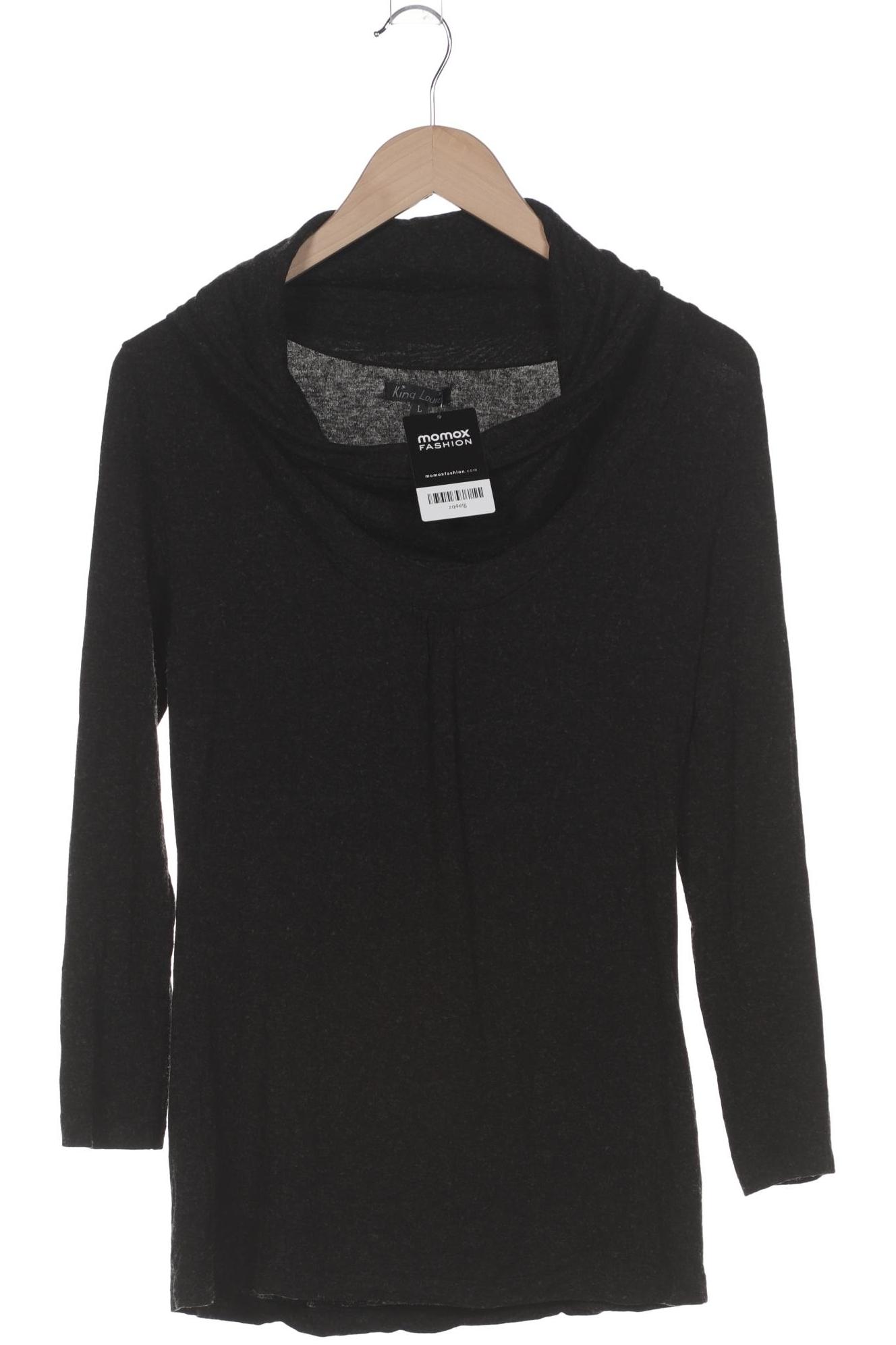 

King Louie Damen Langarmshirt, schwarz, Gr. 42