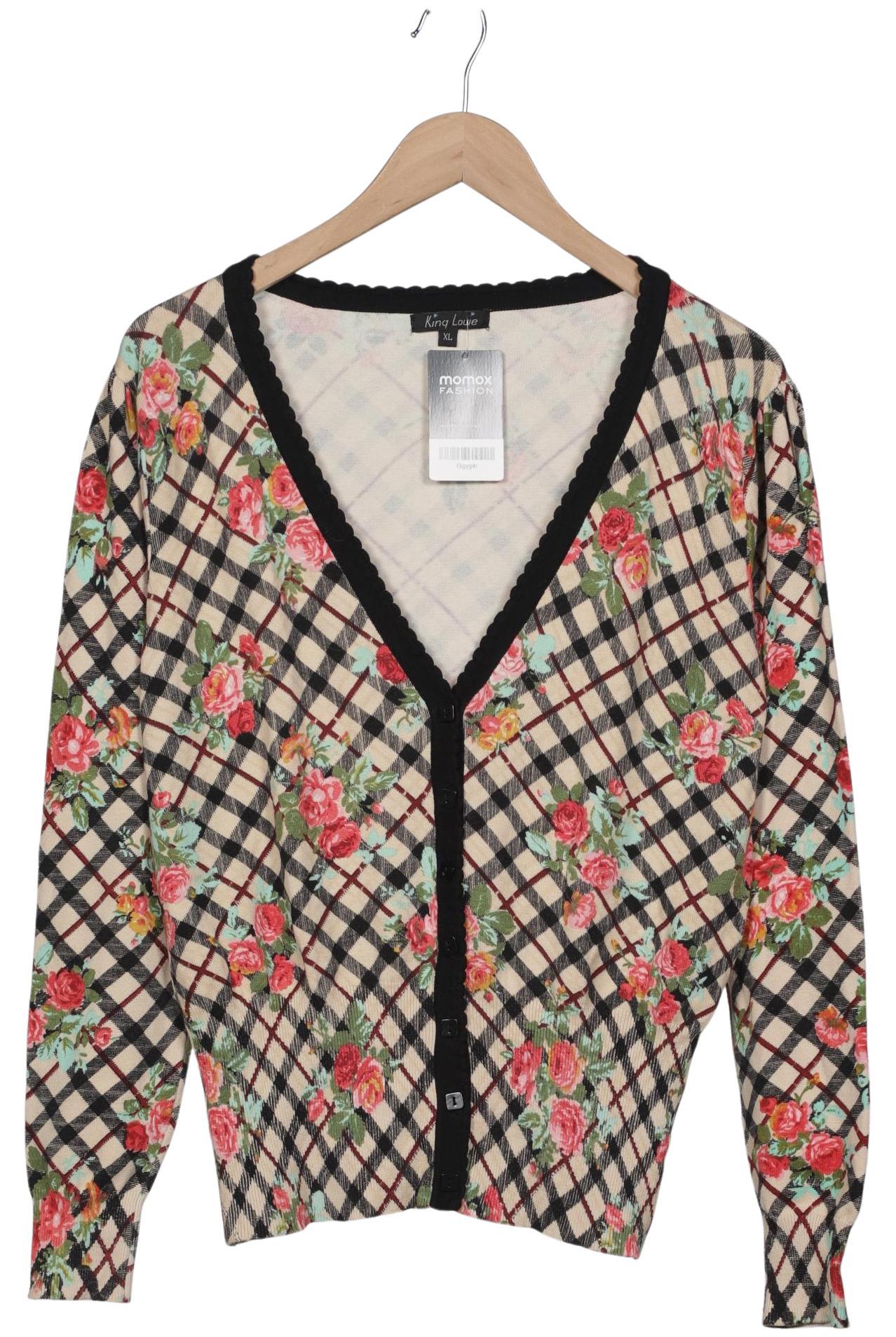 

King Louie Damen Strickjacke, mehrfarbig, Gr. 44