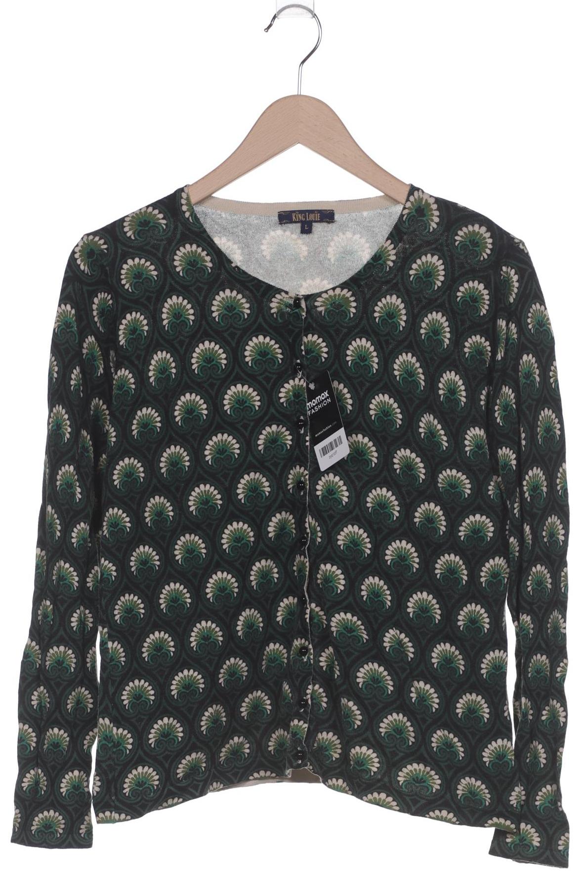

King Louie Damen Strickjacke, grün, Gr. 42