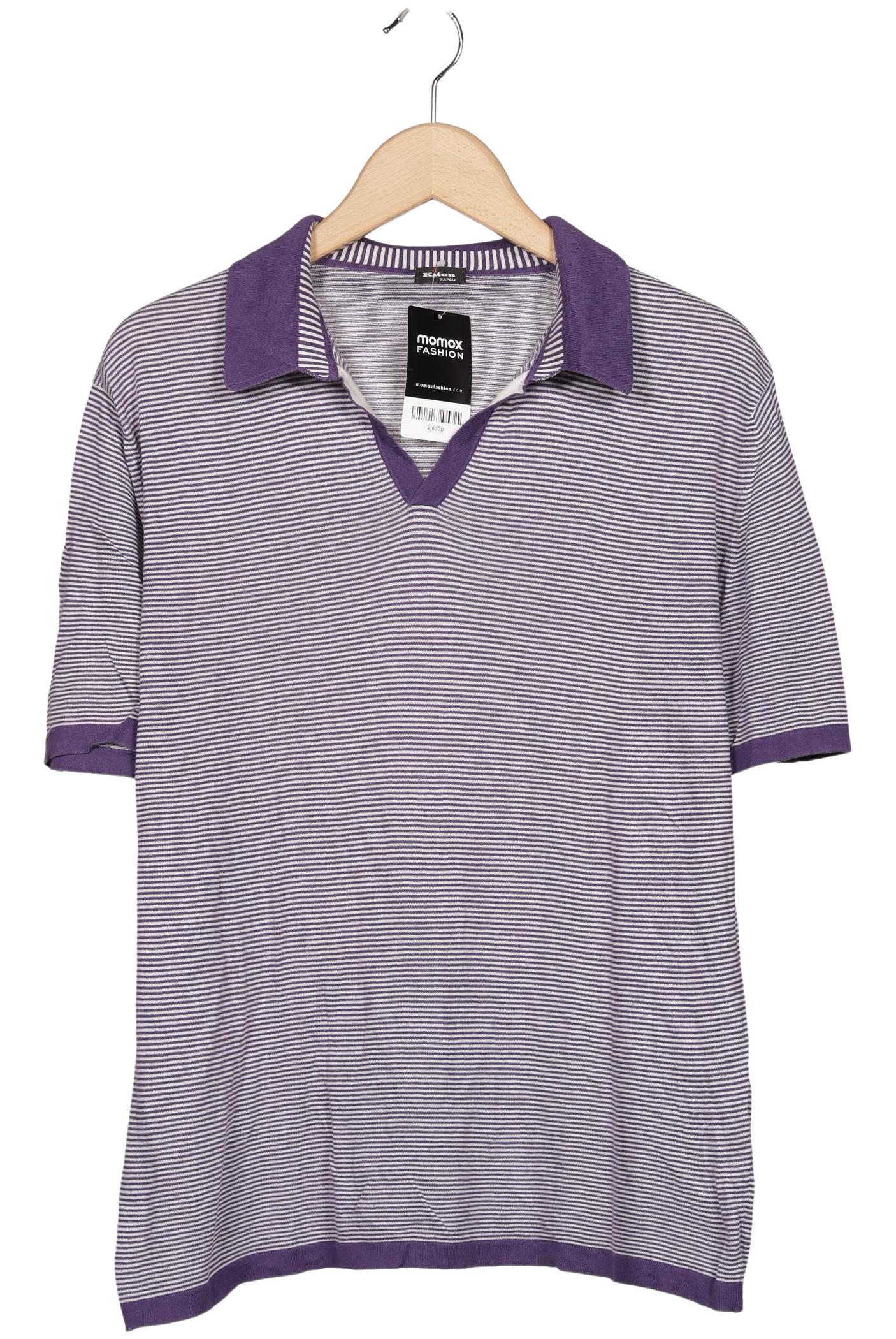 

Kiton Herren Poloshirt, flieder, Gr. 52