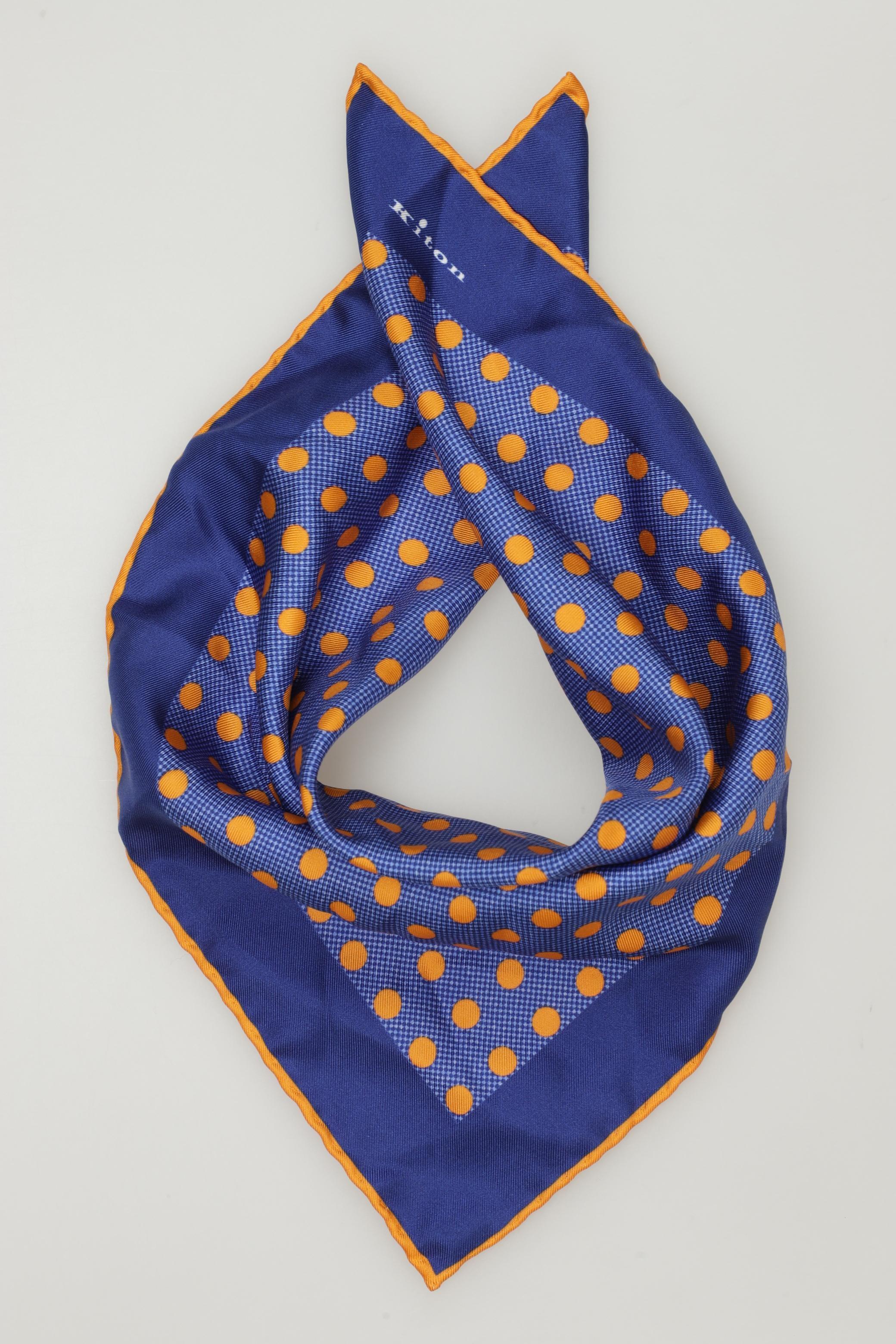 Thumbnail - Kiton Herren Schal, blau, Gr.