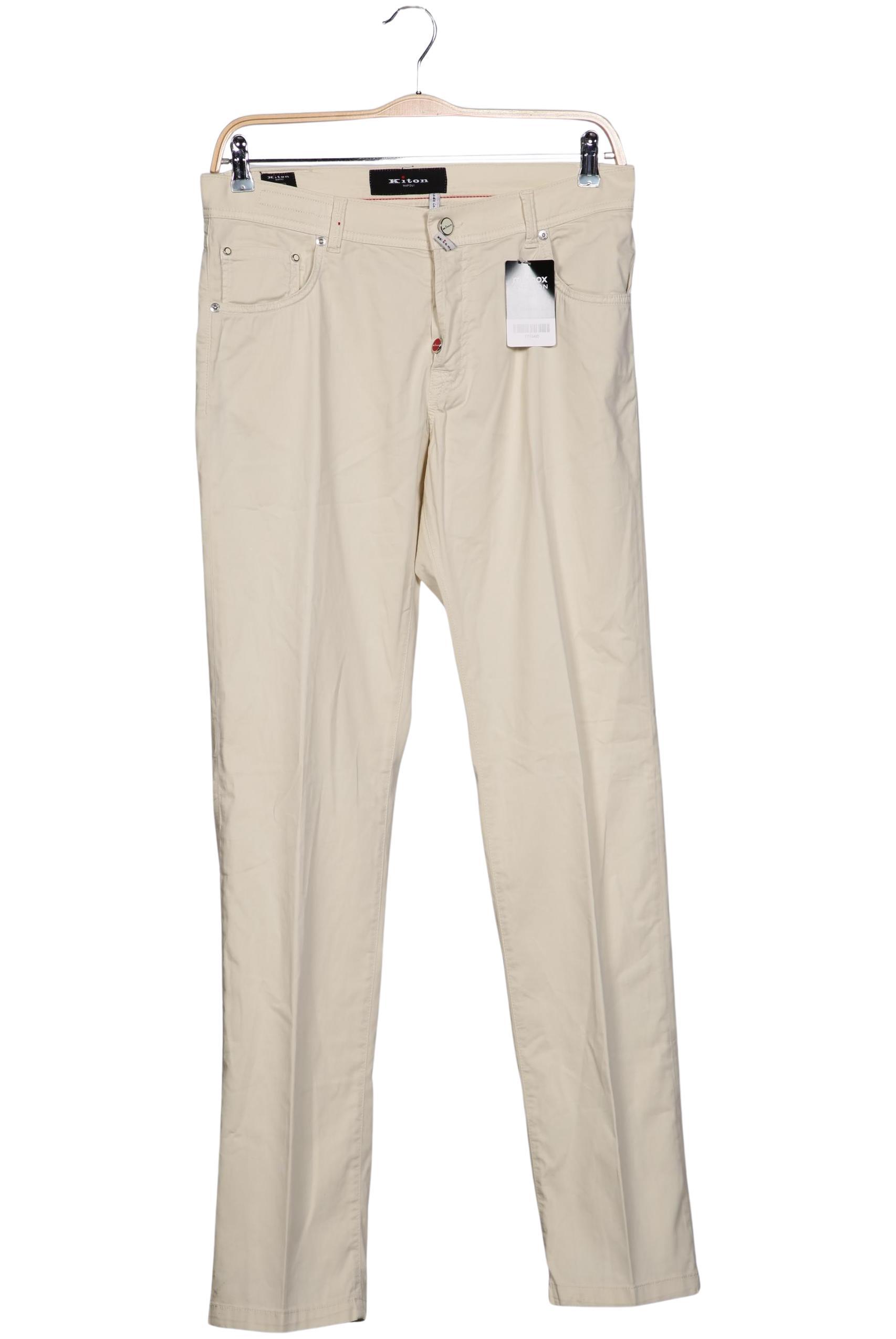 

Kiton Herren Stoffhose, cremeweiß, Gr. 33