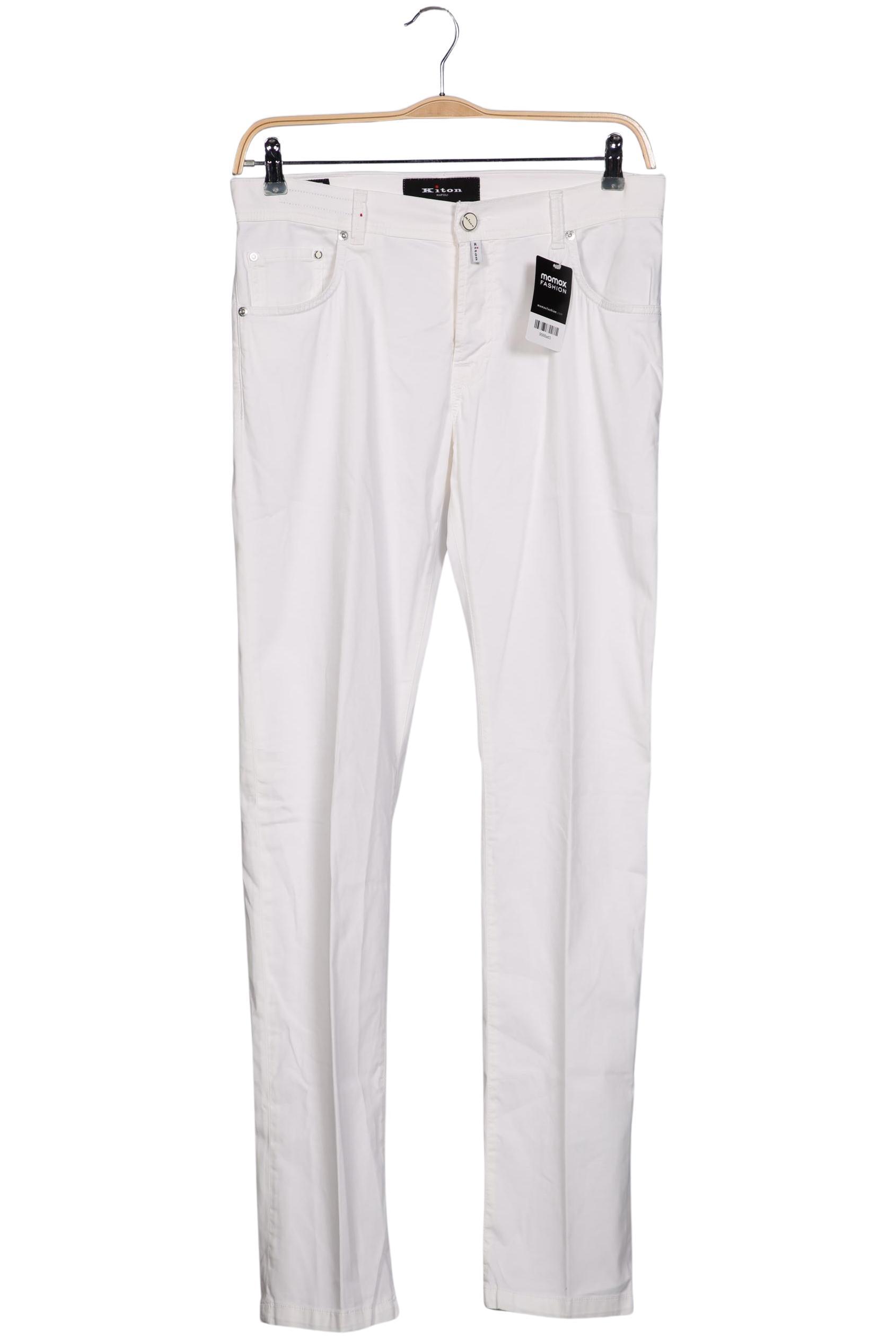 

Kiton Herren Stoffhose, weiß, Gr. 33