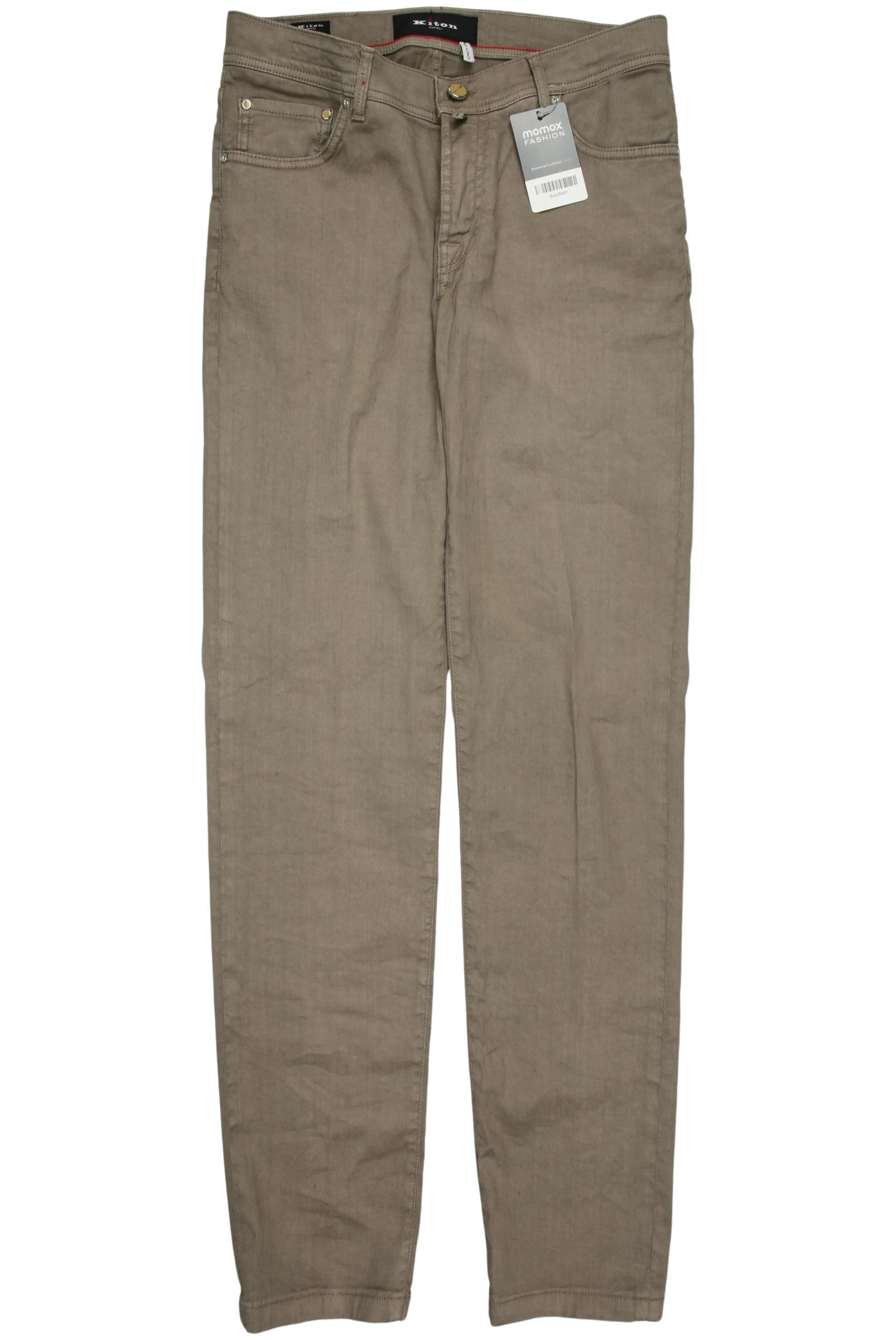 

Kiton Herren Stoffhose, beige, Gr. 33