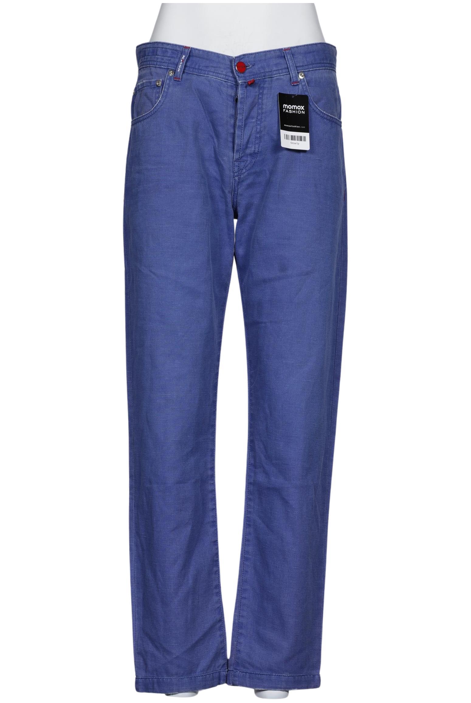 

Kiton Herren Stoffhose, blau, Gr. 32