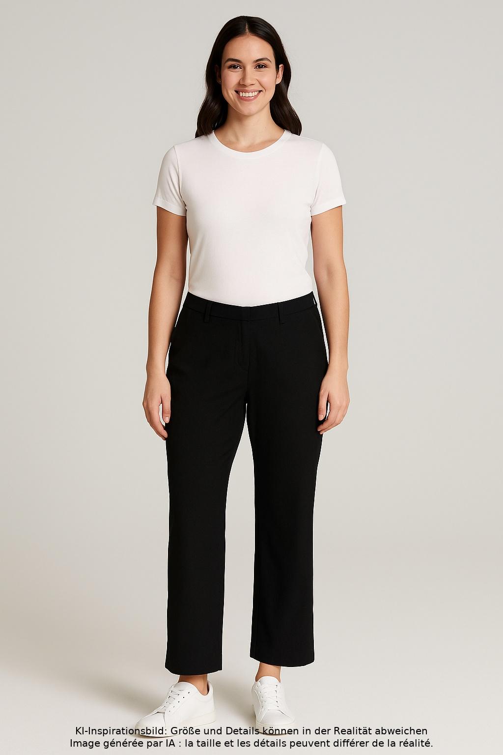 

Kj brand Damen Stoffhose, schwarz, Gr. 44