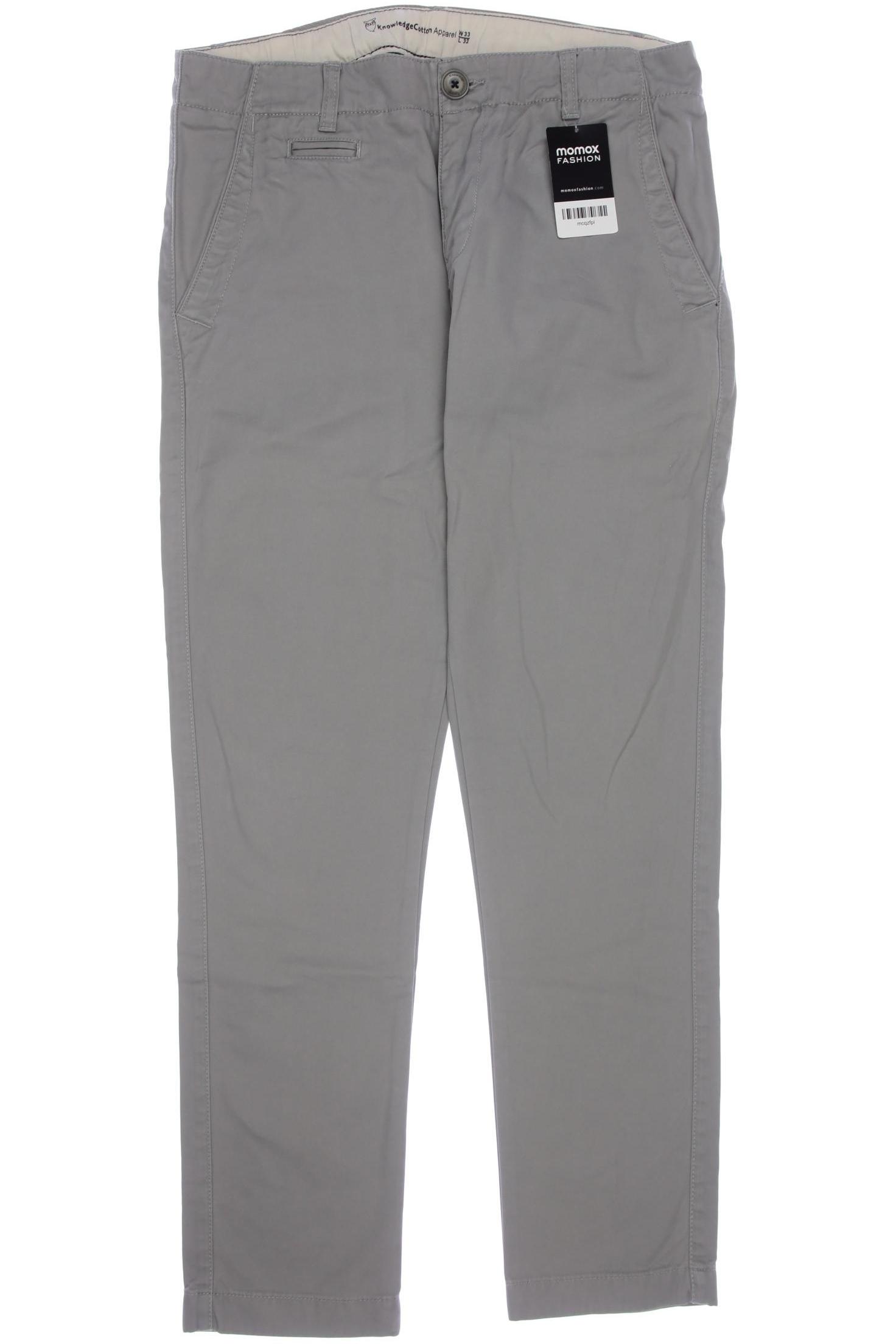 

Knowledge Cotton Apparel Herren Stoffhose, grau, Gr. 33