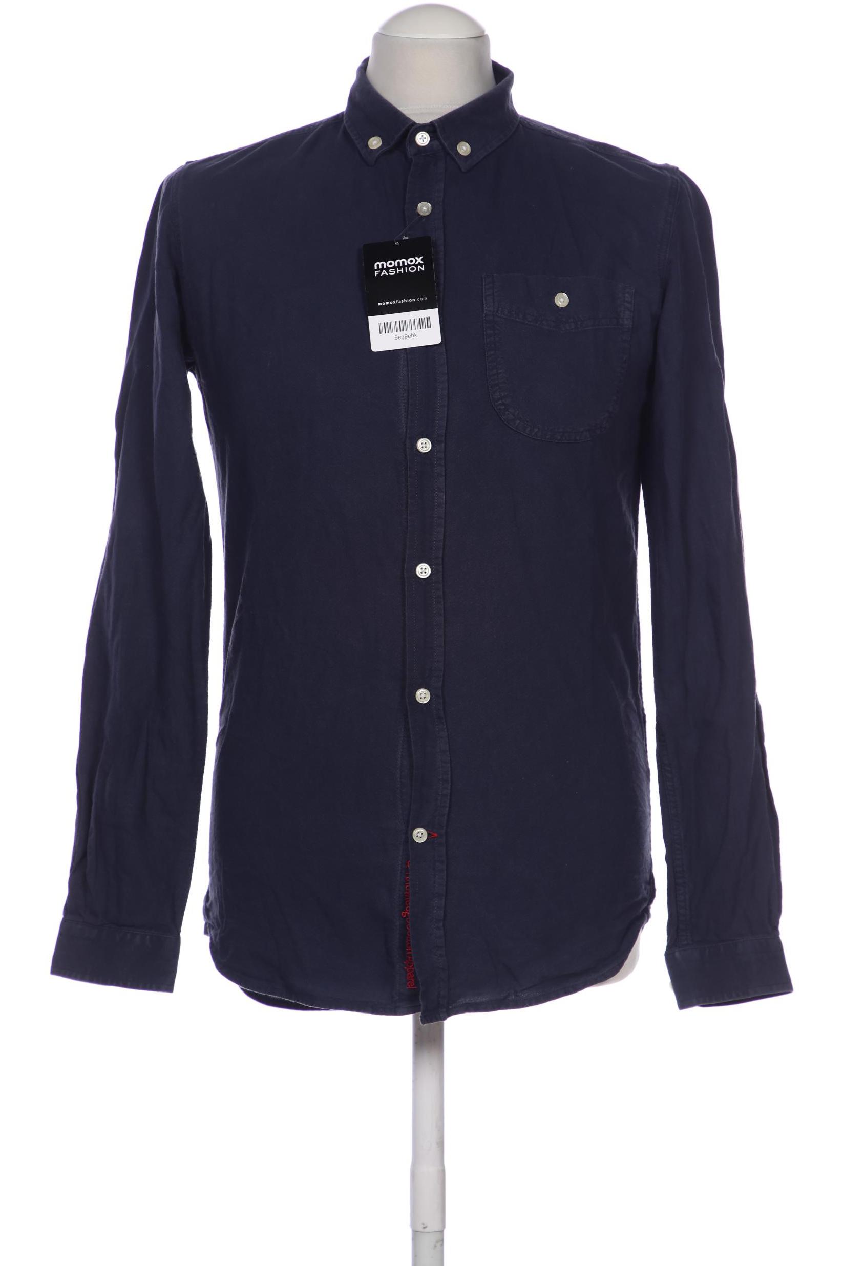 

Knowledge Cotton Apparel Herren Hemd, marineblau