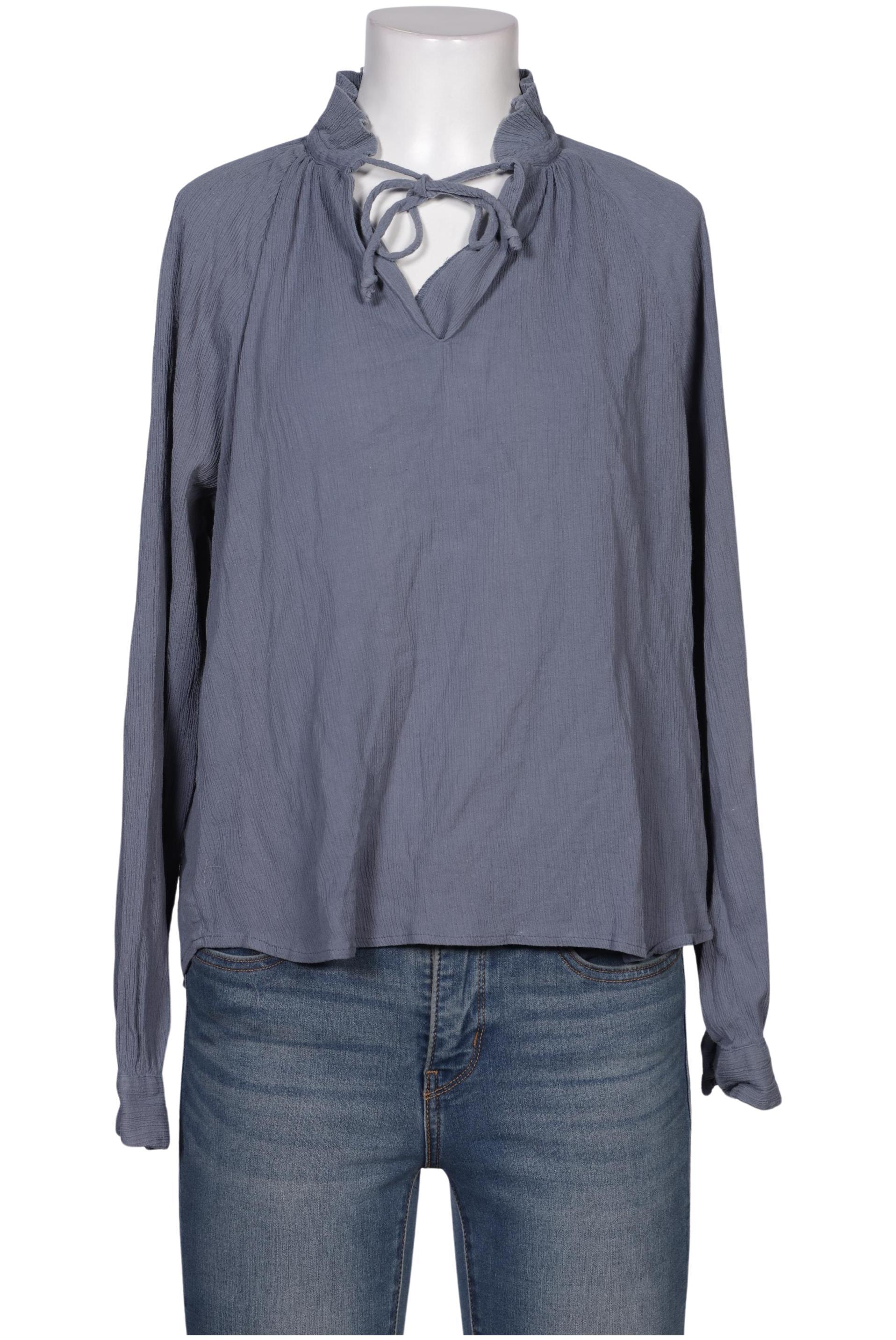 

Knowledge Cotton Apparel Damen Bluse, blau, Gr. 36