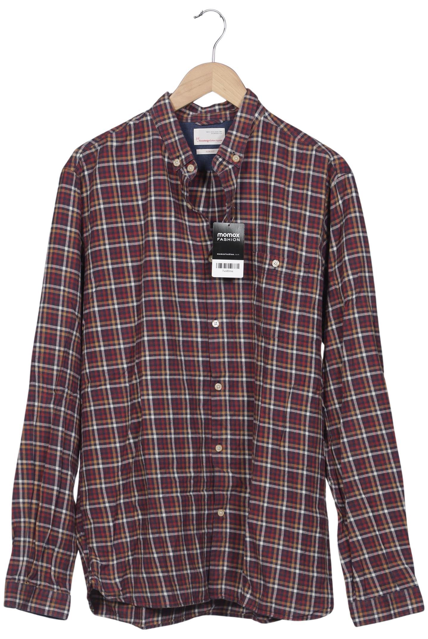 

Knowledge Cotton Apparel Herren Hemd, rot, Gr. 56