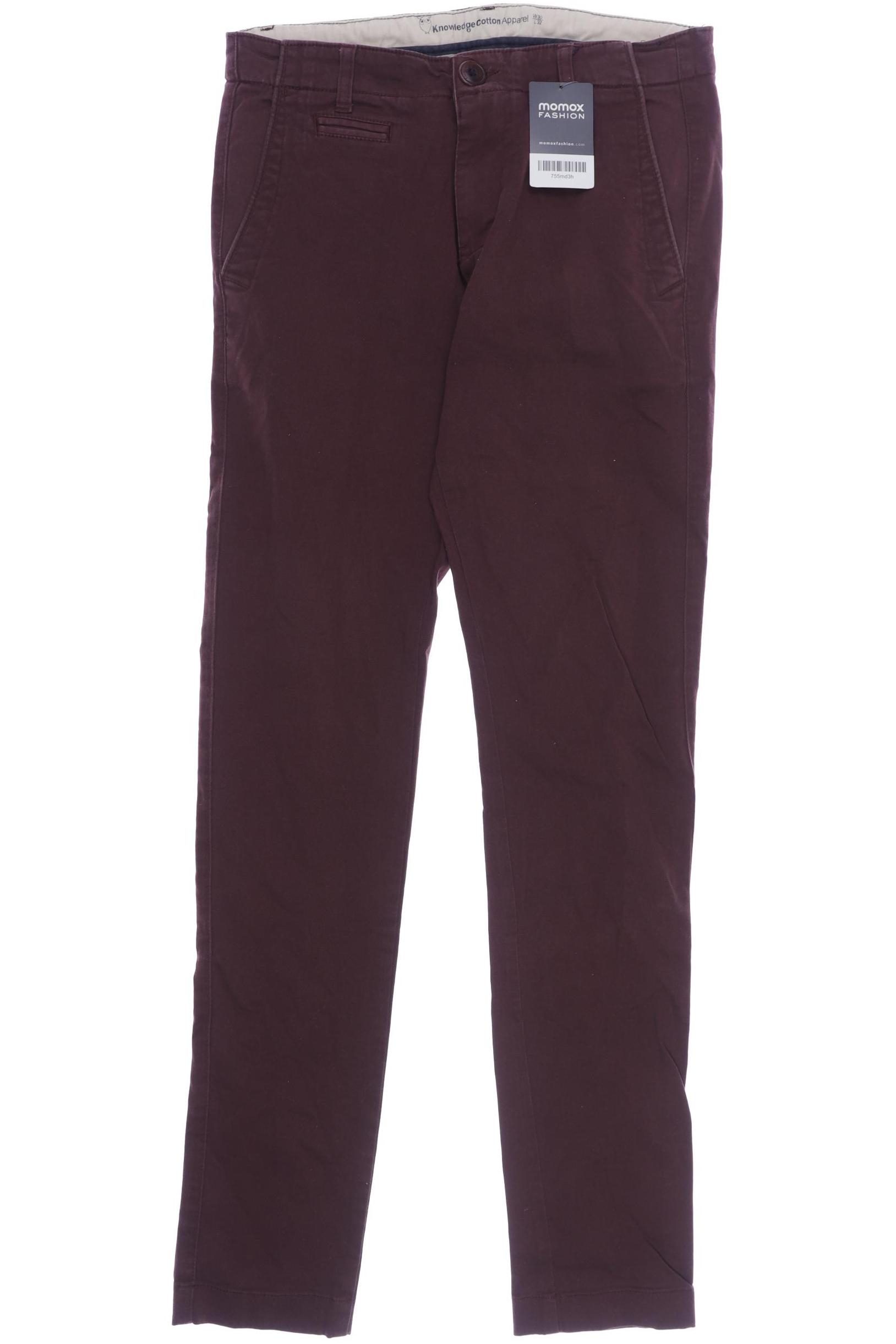 

Knowledge Cotton Apparel Herren Stoffhose, bordeaux, Gr. 30