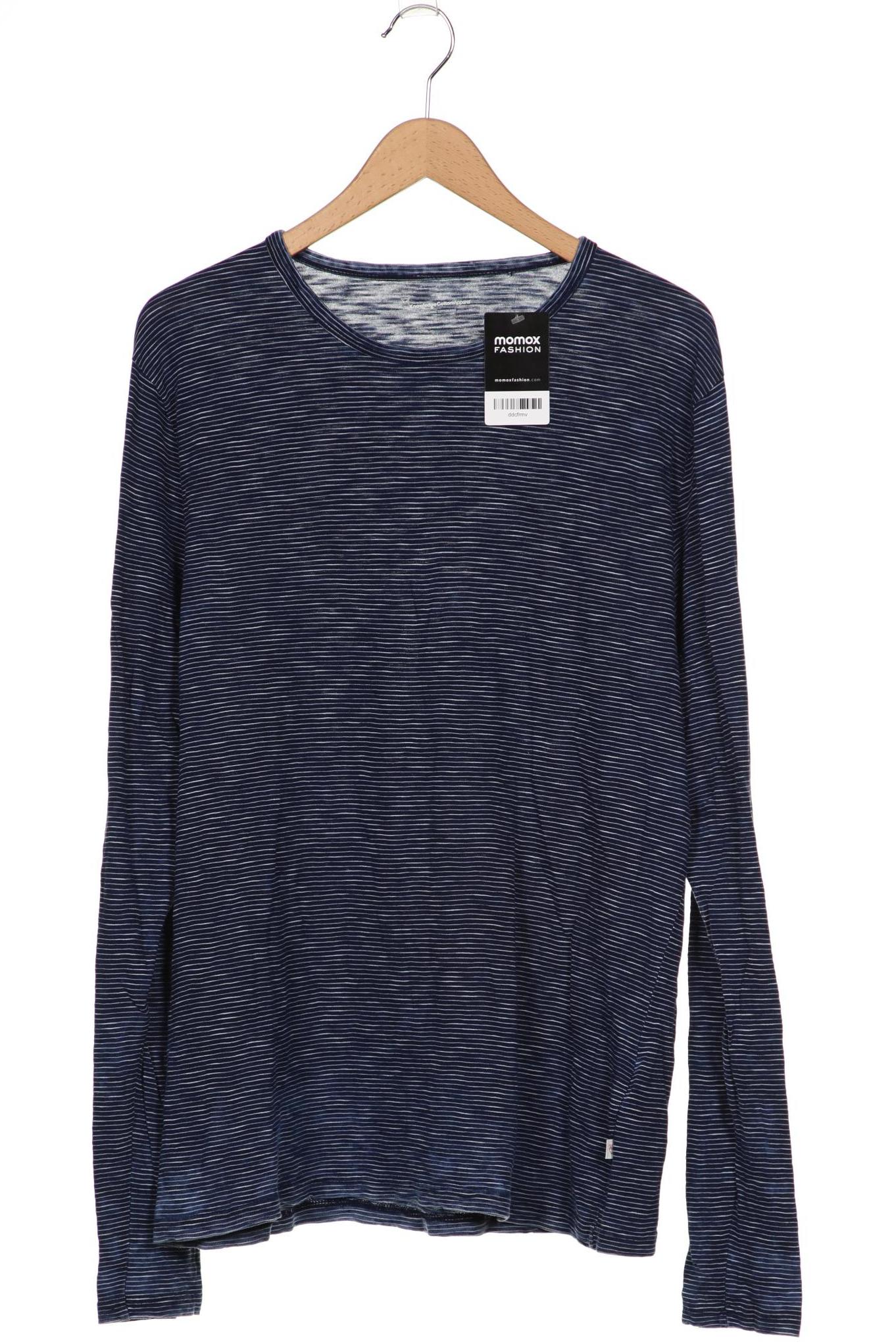 

Knowledge Cotton Apparel Herren Langarmshirt, marineblau